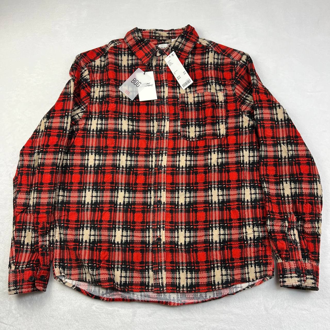 Bdg BDG Shirt Mens Medium Plaid Corduroy Button Down Size US M / EU 48-50 / 2 - 1 Thumbnail