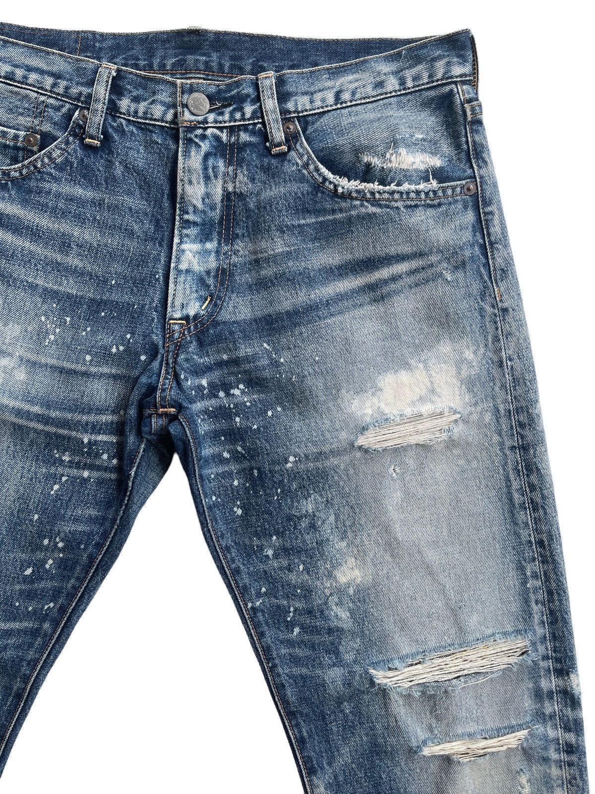 Japanese Brand RNA.Inc Japanese Splatter Distressed Denim Size US 32 / EU 48 - 8 Thumbnail