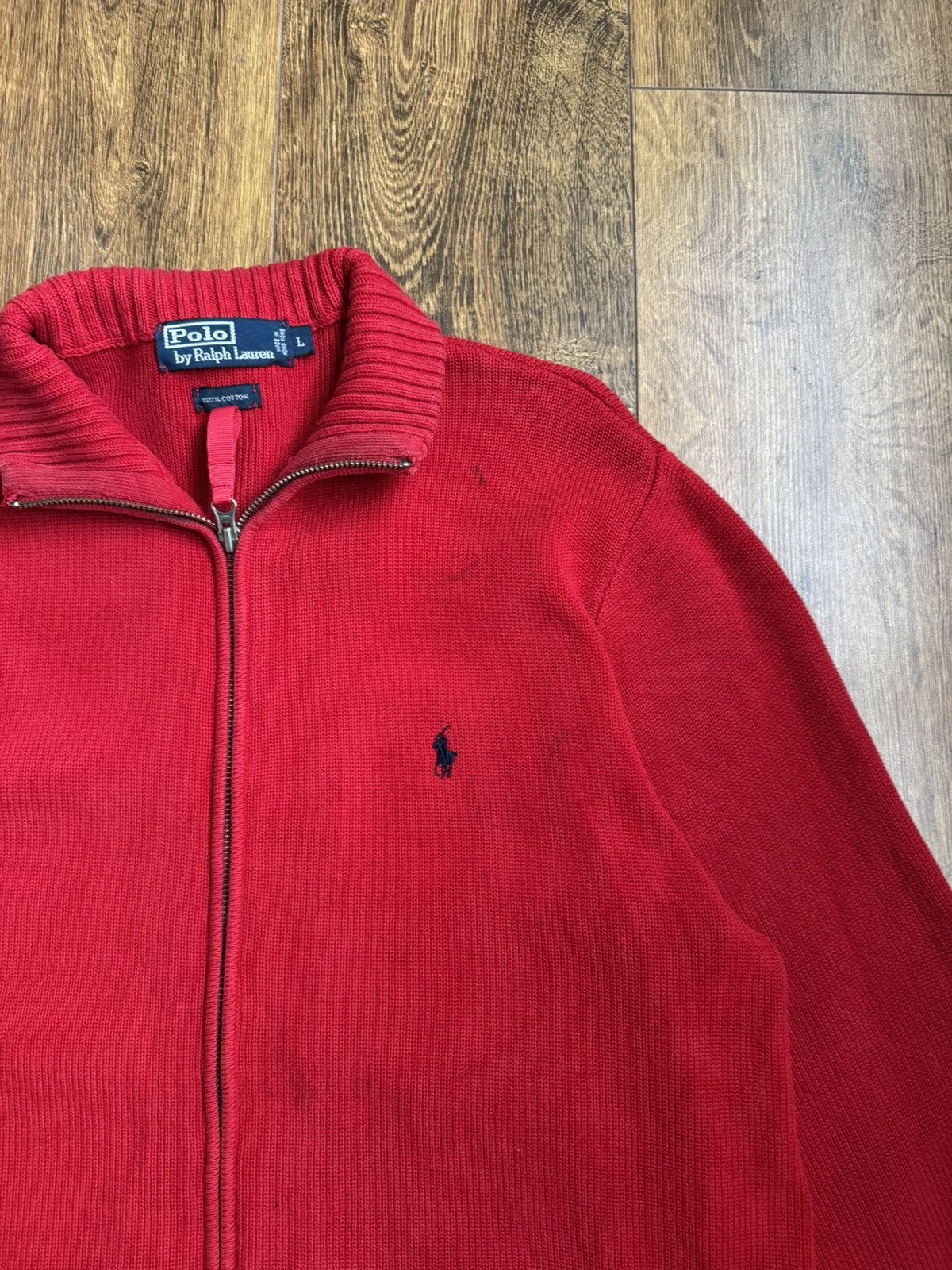 Polo Ralph Lauren Polo Ralph Lauren vintage full zip knited pullover sweater Size US L / EU 52-54 / 3 - 3 Thumbnail