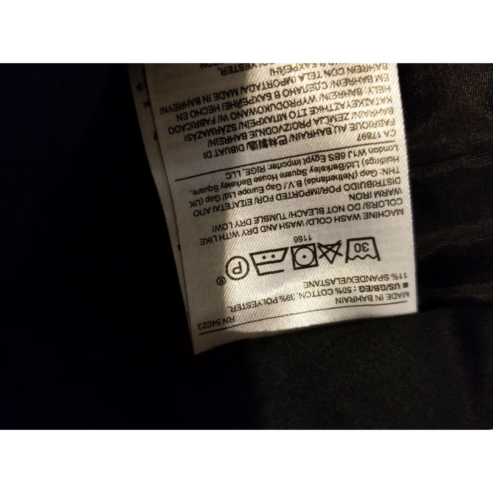 Banana Republic Womens Banana Republic Dress Pants 4L Black Khaki Slack Trouser Size 27" / US 4 / IT 40 - 7 Thumbnail