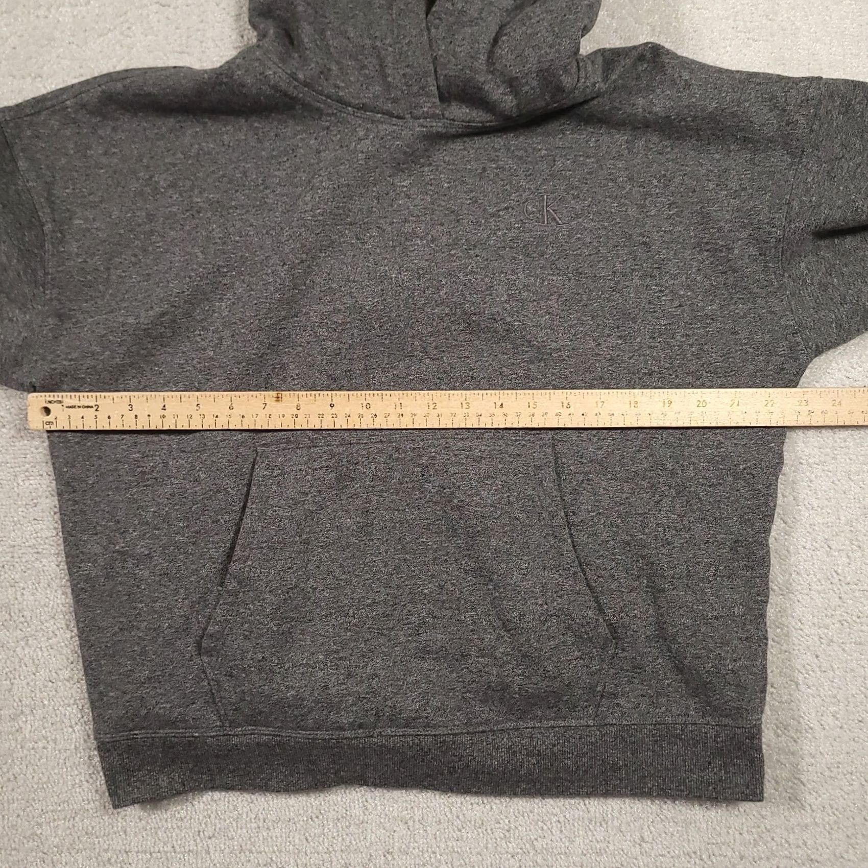 Calvin Klein Calvin Klein Hoodie Pullover Womens Medium Gray Sweatshirt Size M / US 6-8 / IT 42-44 - 3 Thumbnail