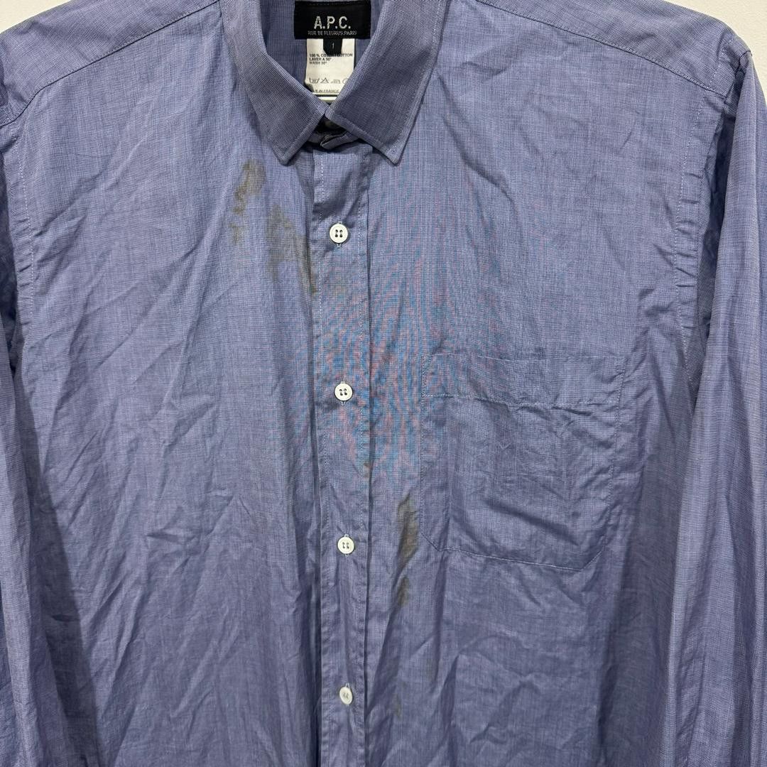 A.P.C. Vintage APC Blue Shirt Size US XL / EU 56 / 4 - 2 Thumbnail