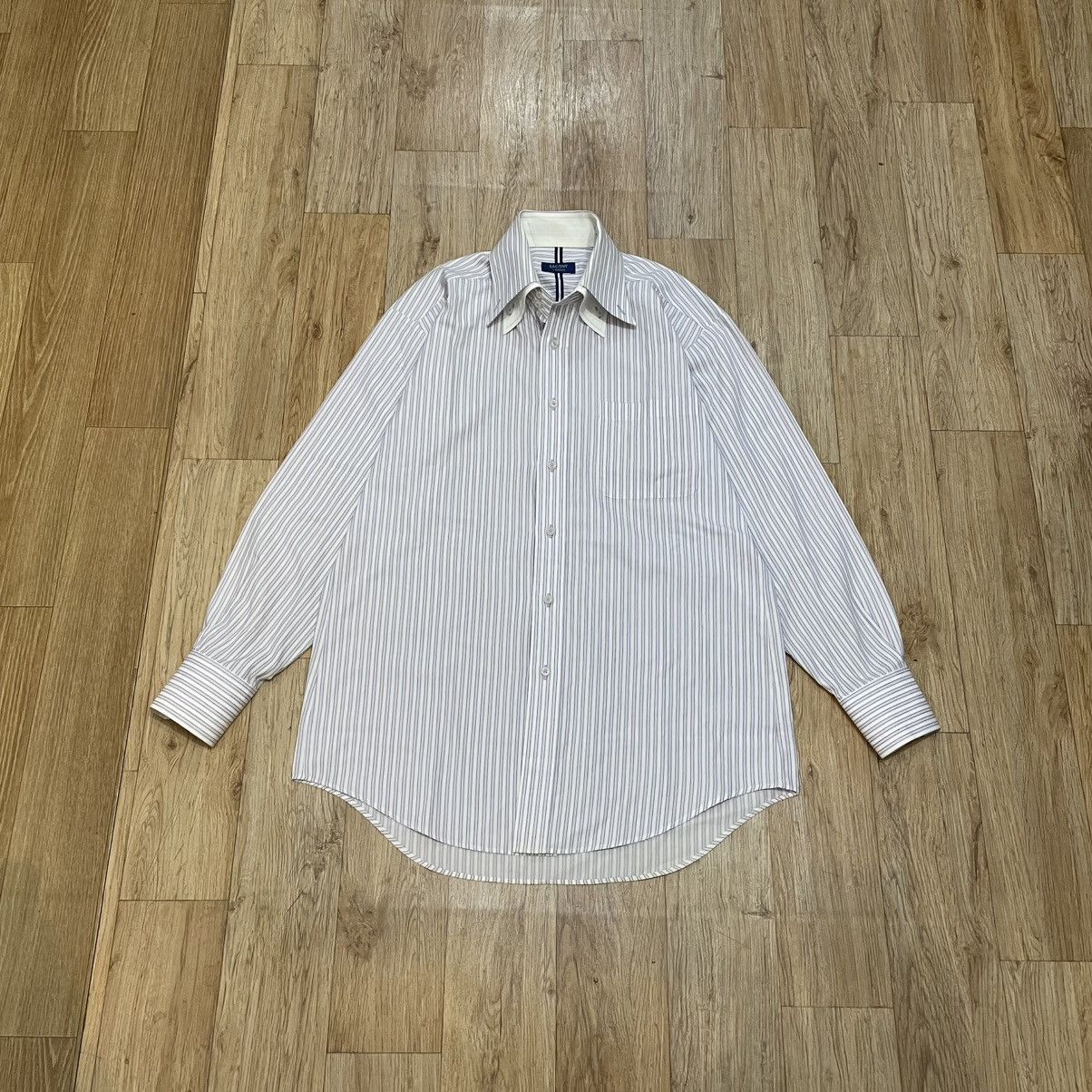 Yohji Yamamoto Yohji Yamamoto Y’saccs Sacsny Button Up Stripe Shirt Size US M / EU 48-50 / 2 - 1 Thumbnail