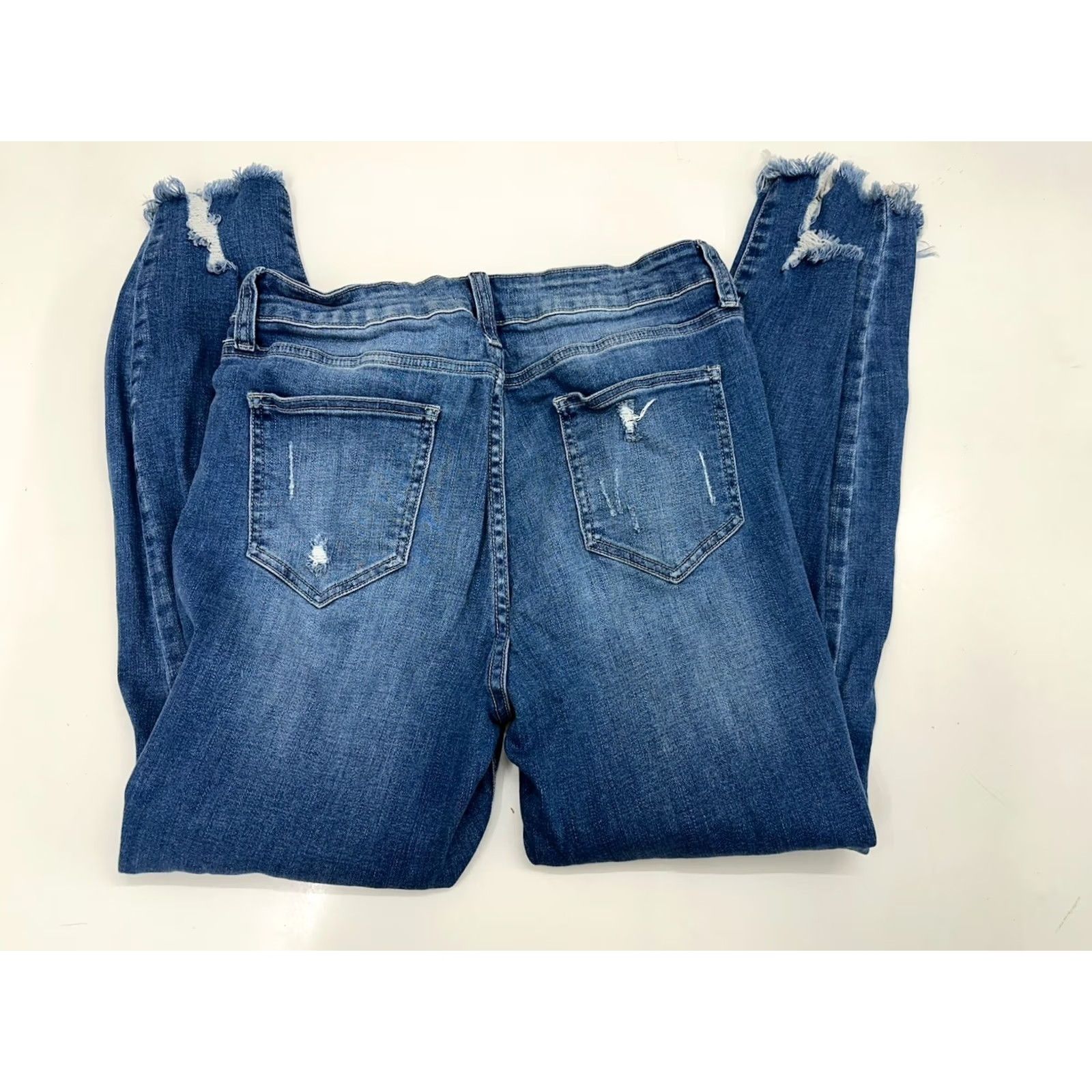 Denime Cello Juniors Jeans Distressed Denim Raw Hem Size 13/31 Blue Size 34" / US 12 / IT 48 - 7 Thumbnail