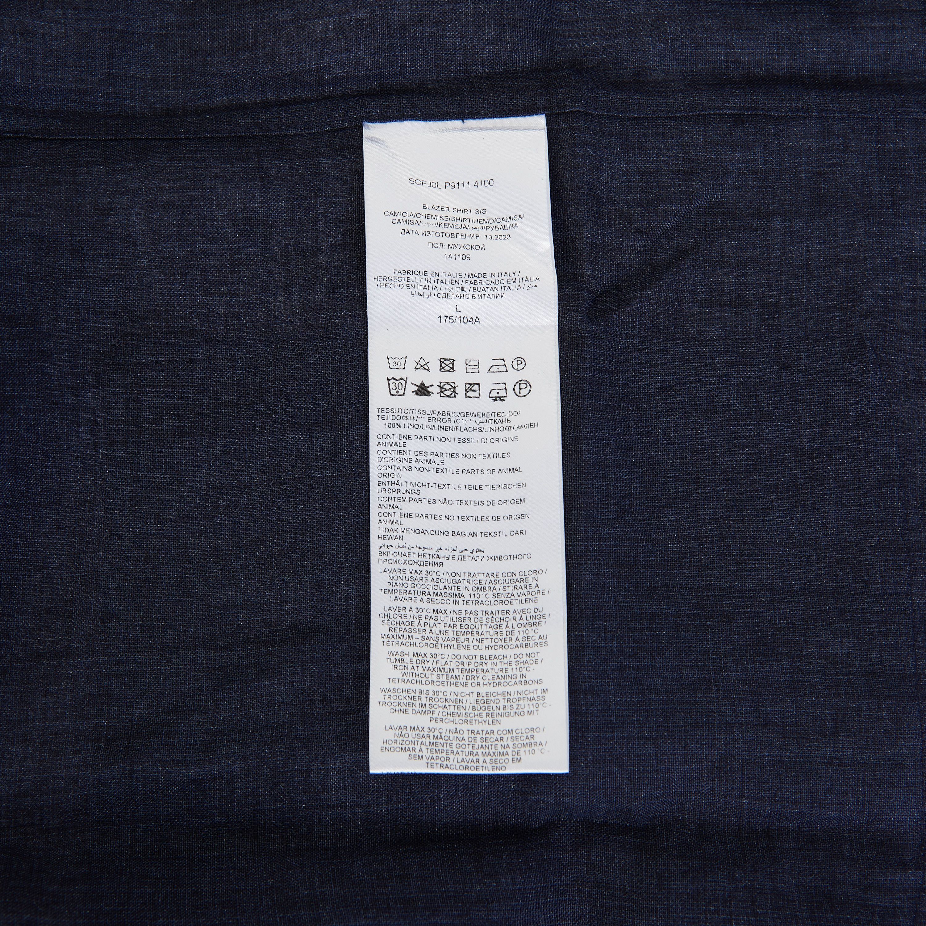 Brioni Linen Cuban Shirt Blazer Size US S / EU 44-46 / 1 - 11 Thumbnail