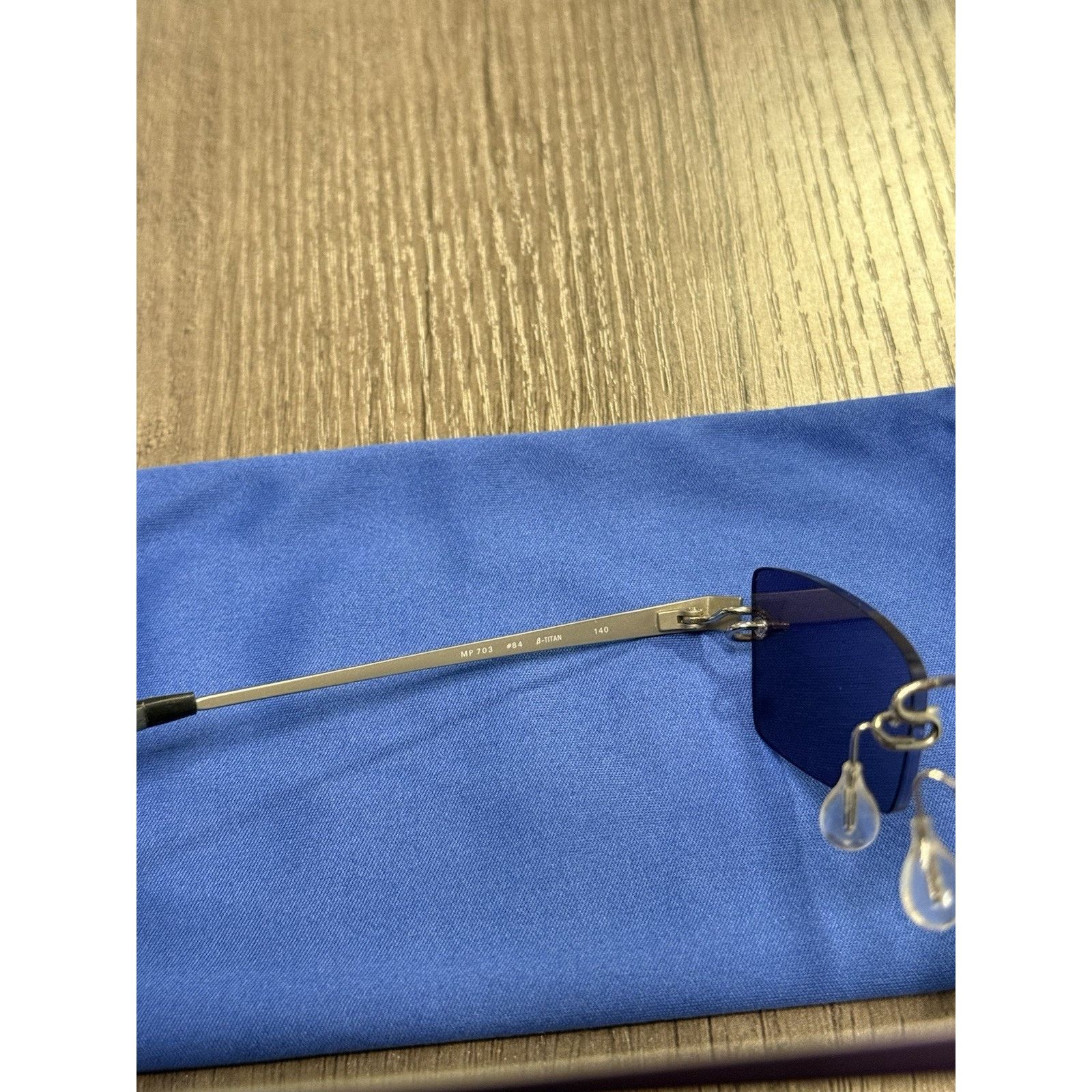 Japanese Brand Kazuo Kawasaki Eyeglasses, MP703, Titanium, Japan Size ONE SIZE - 3 Thumbnail