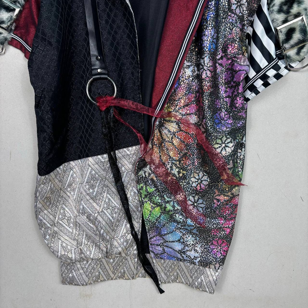 Beauty Beast Vintage Mixed Media BDSM Multi Patterned Jacket Size US L / EU 52-54 / 3 - 4 Thumbnail