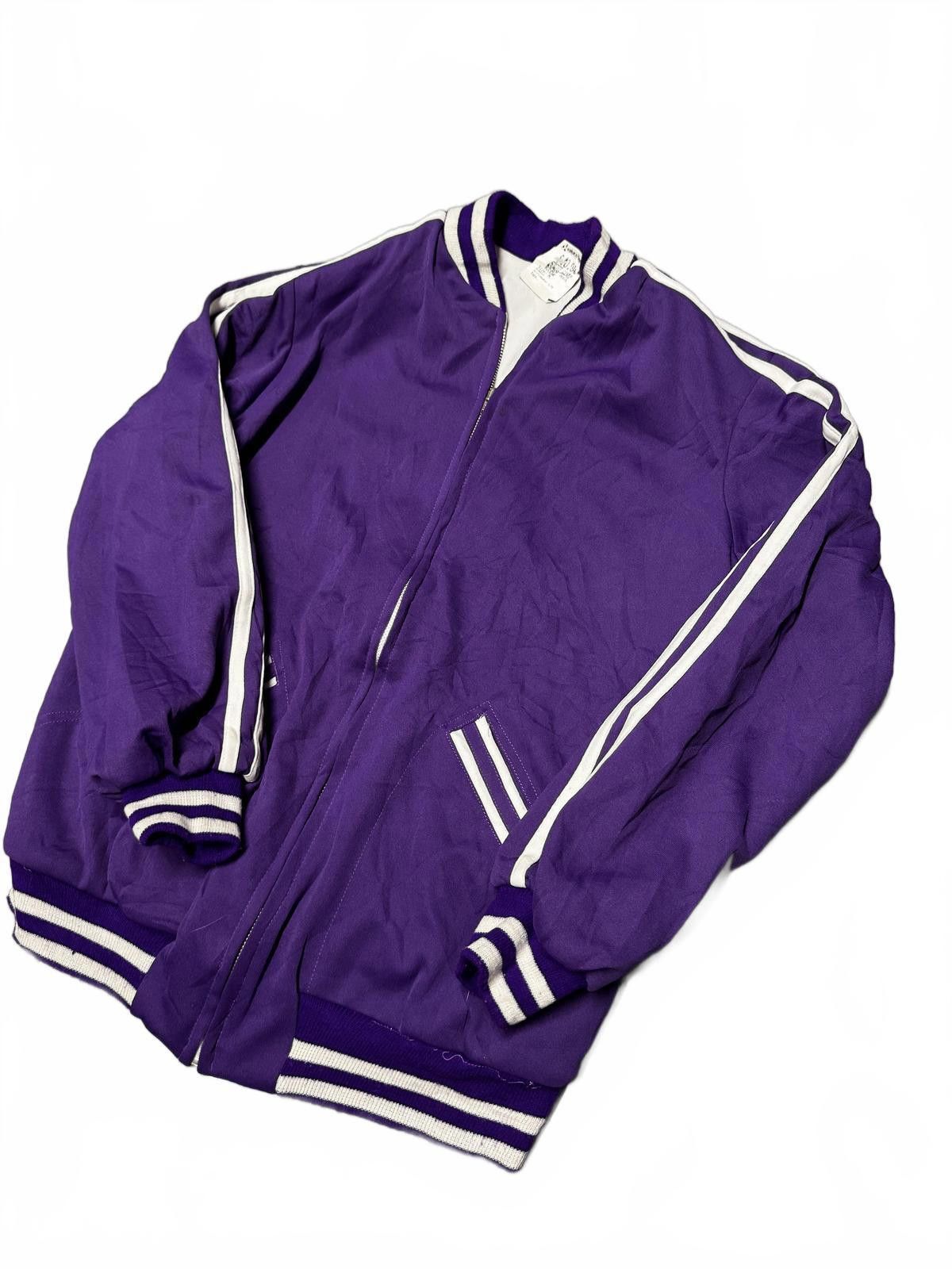 Designer Women's Purple Activewear Jacket with Striped Accents Size L / US 10 / IT 46 - 2 Thumbnail