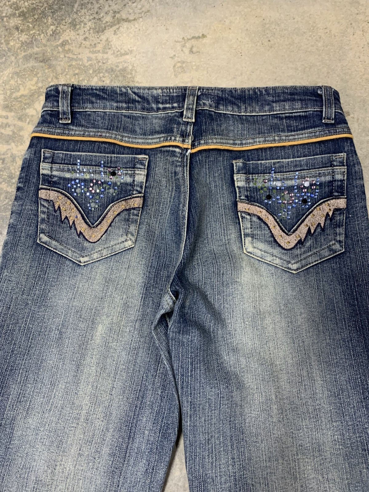 Japanese Brand × Vintage Flare denim X.F.Y.Y jean nice design Size 29" - 10 Thumbnail