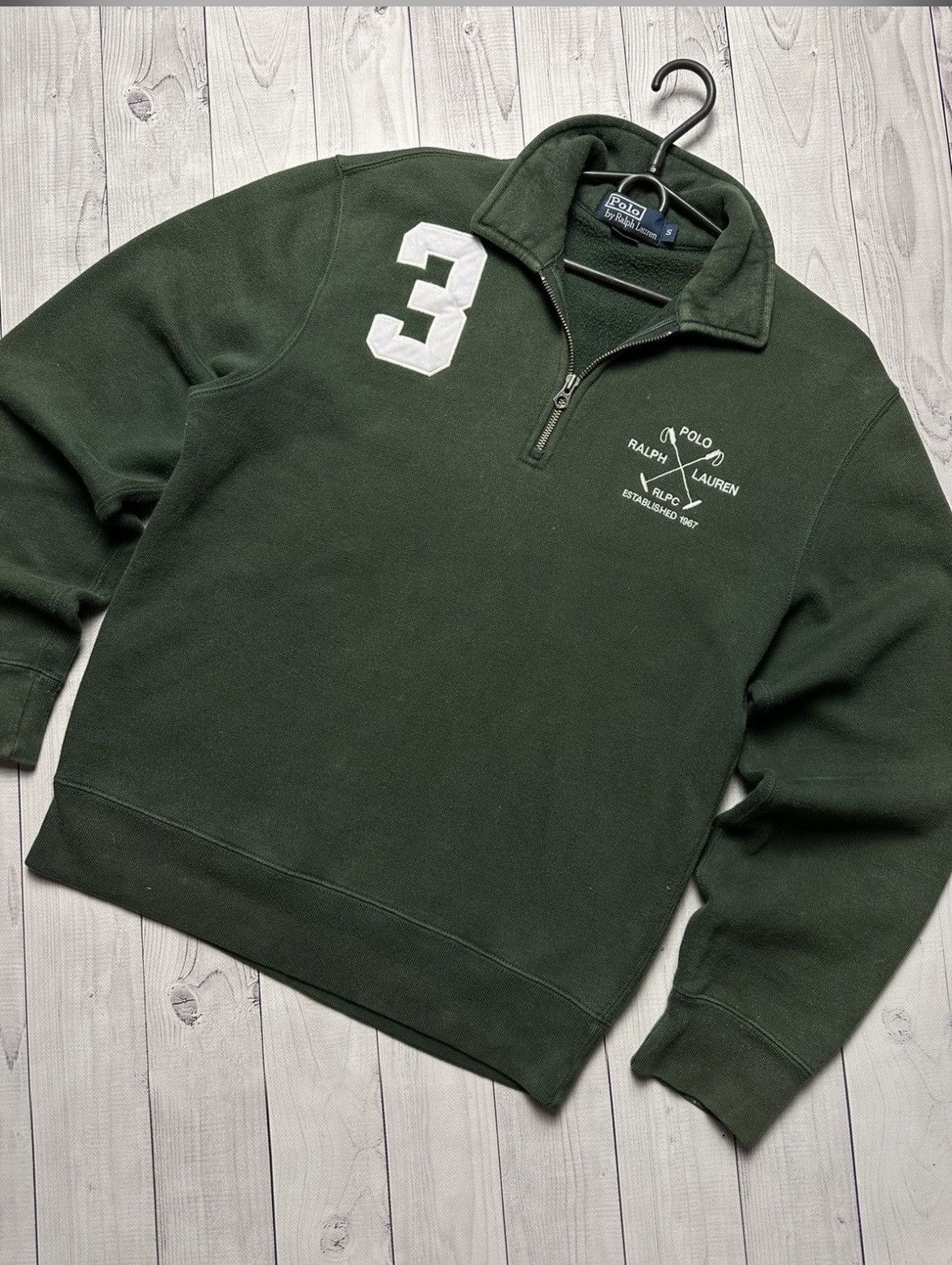 Polo Ralph Lauren Vintage polo Ralph Lauren zip 1/4 sweatshirt logo 3 Size S Size US S / EU 44-46 / 1 - 5 Thumbnail