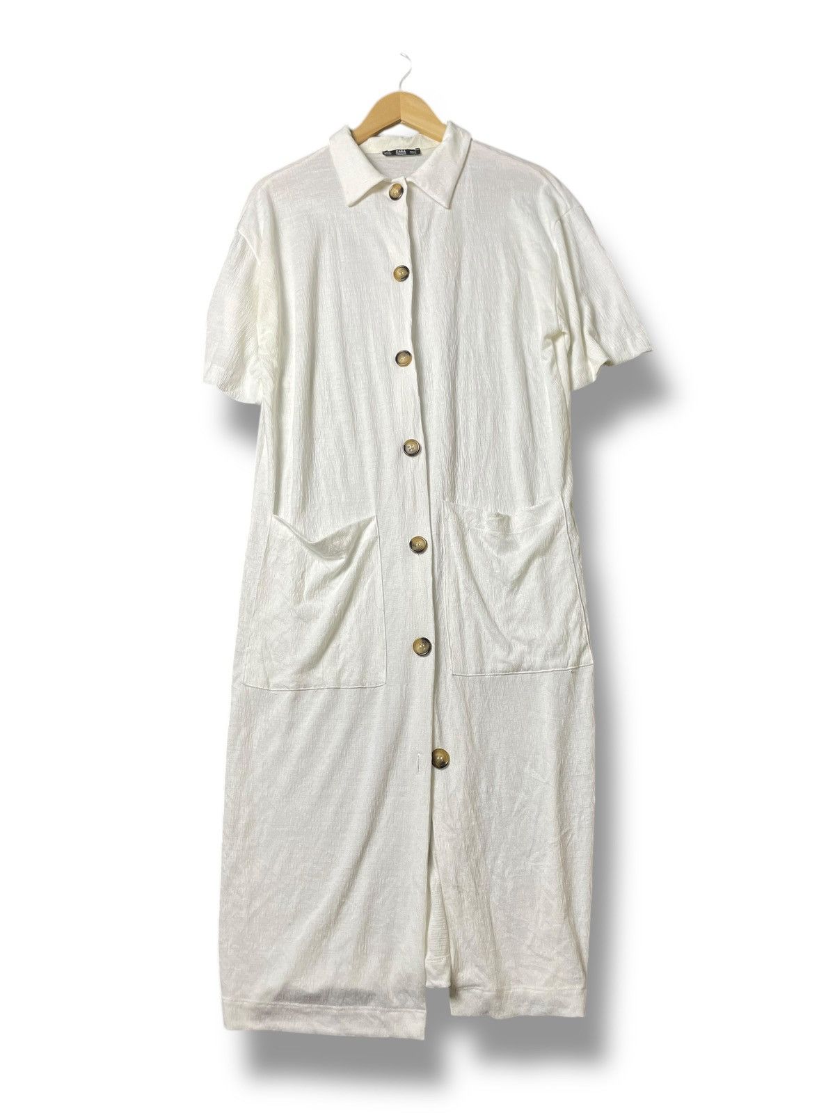 Designer × Vintage × Zara ZARA Fashionable Button Down Shirt Dress (98) Size S / US 4 / IT 40 - 1 Thumbnail