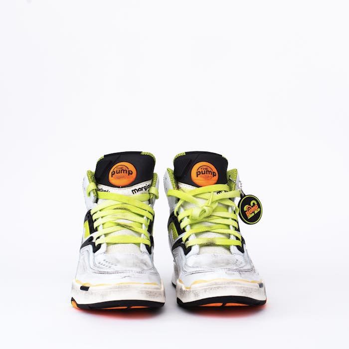 image of O1W1Db10324 Mm X Reebok Tz Pump Deadstock In Yellow/ White Shoes in Yellow/White, Men's (Size 6)