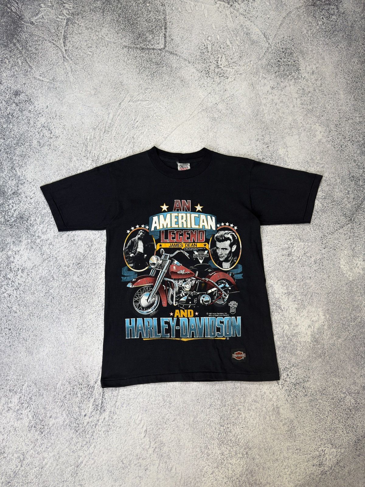 Harley Davidson Vintage 1987 Oneita Harley Davidson x James Dean T-Shirt L Size US L / EU 52-54 / 3 - 1 Thumbnail