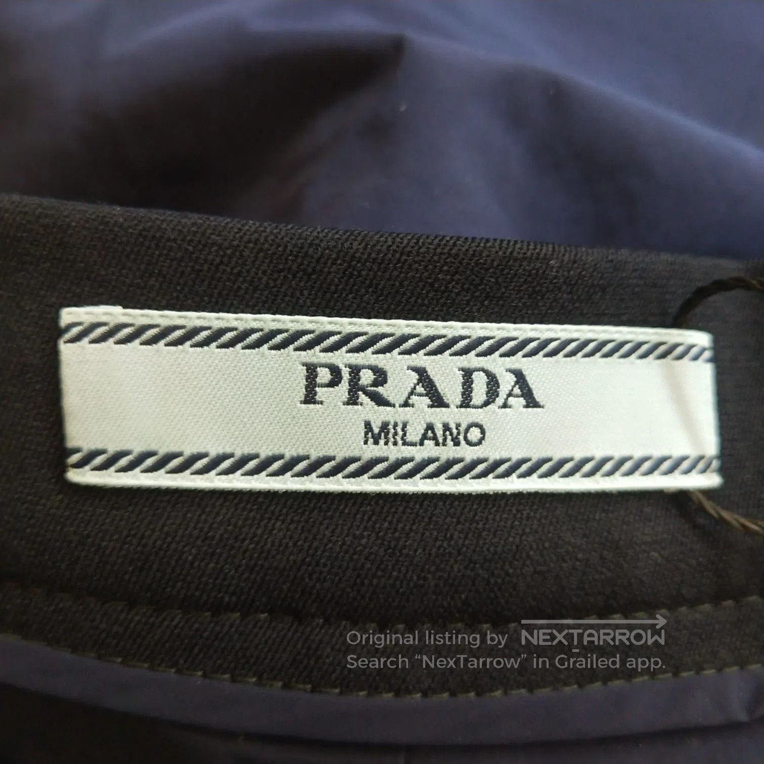 Prada Prada Black Straight. Size 37" - 6 Thumbnail