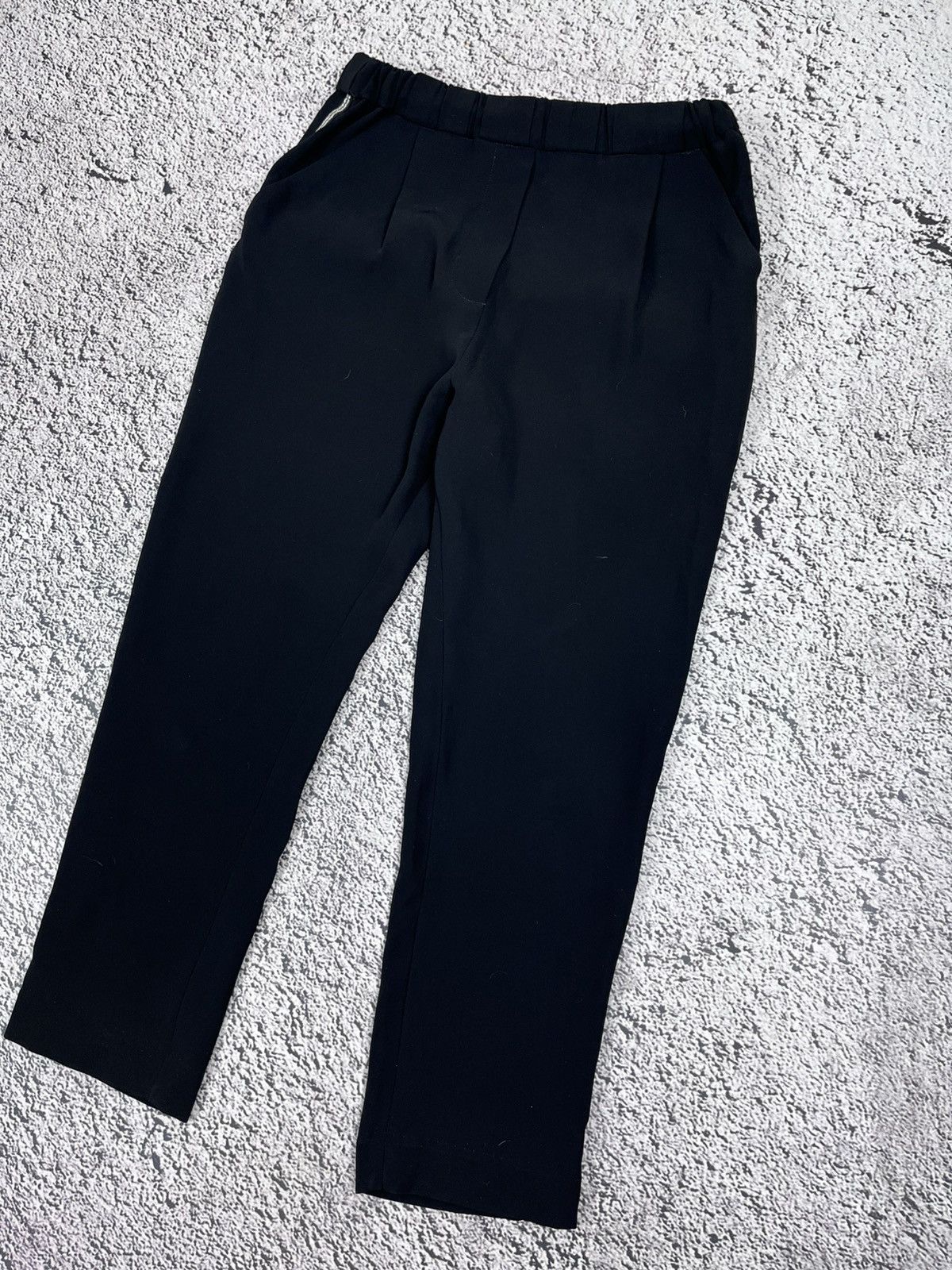 Brunello Cucinelli Brunello Cucinelli Monili Trim Cropped Trousers Black IT 38 Size 26" / US 2 / IT 38 - 4 Thumbnail