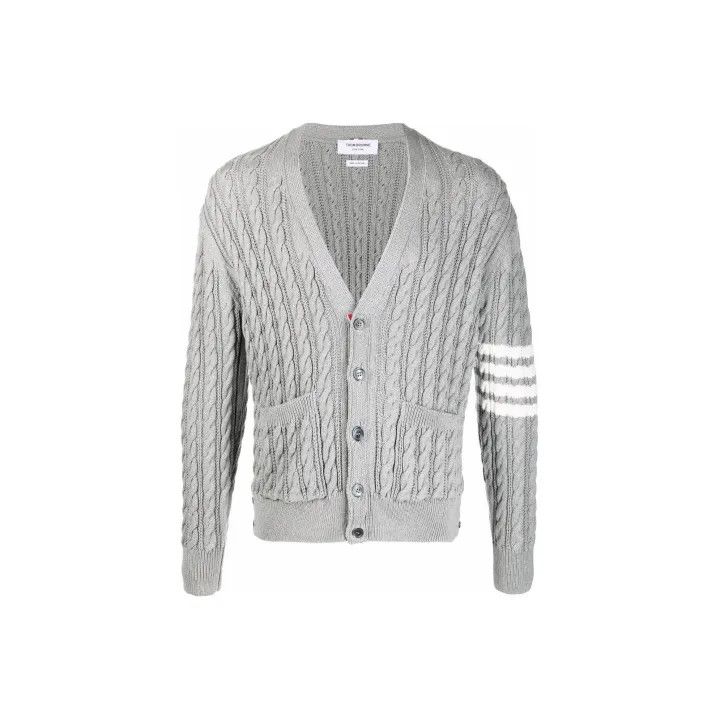 Thom Browne Thom Browne SS22 V-Neck Button Cardigan 0079 Size US M / EU 48-50 / 2 - 1 Thumbnail