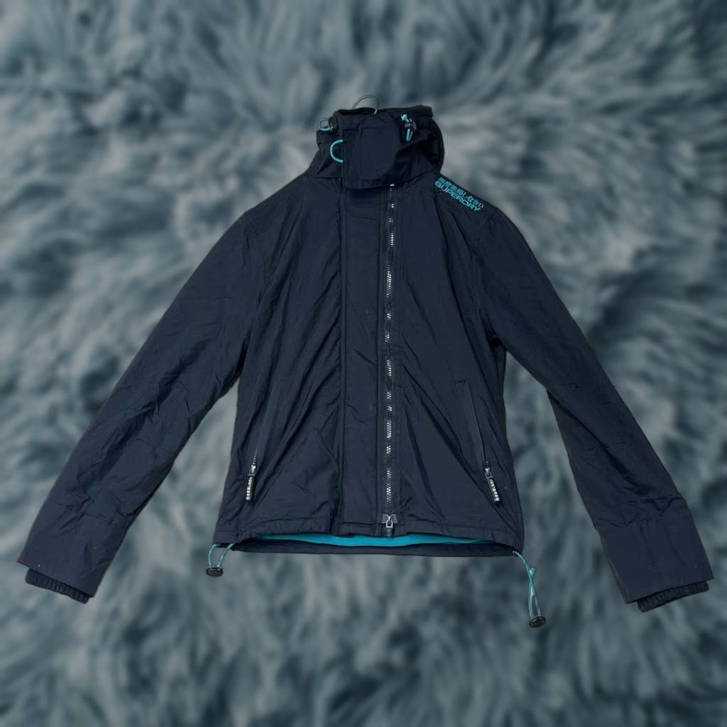 Superdry Superdry Jacket Windbreaker Black Shell Nylon Zip Pockets Full Zip Size S Men Size US S / EU 44-46 / 1 - 1 Thumbnail