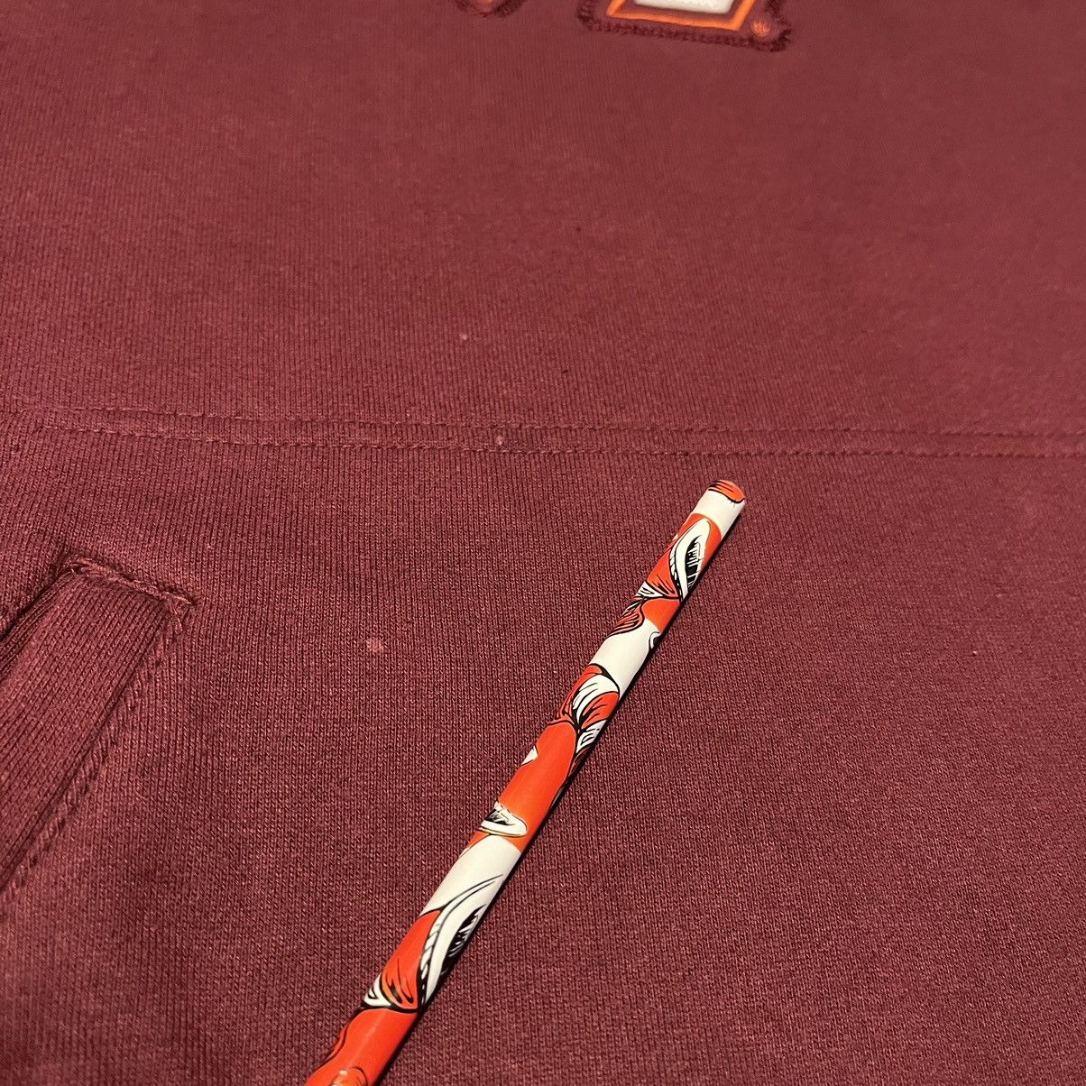 Nike Vintage Nike Virginia Tech Center Swoosh Embroidered Hoodie Size US XXL / EU 58 / 5 - 8 Thumbnail