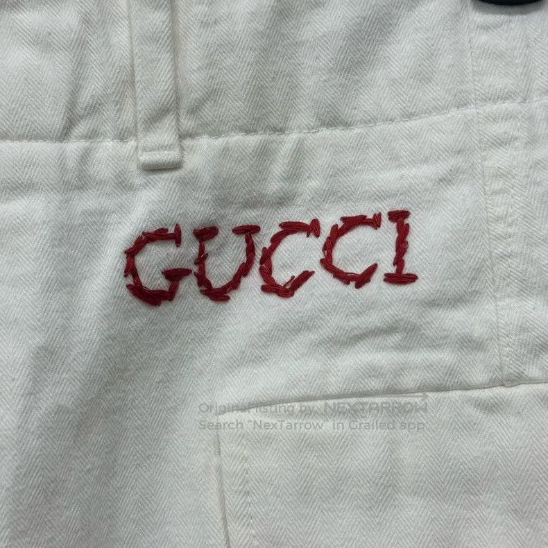 Gucci Gucci Embroidered logo shorts Size US 32 / EU 48 - 3 Thumbnail