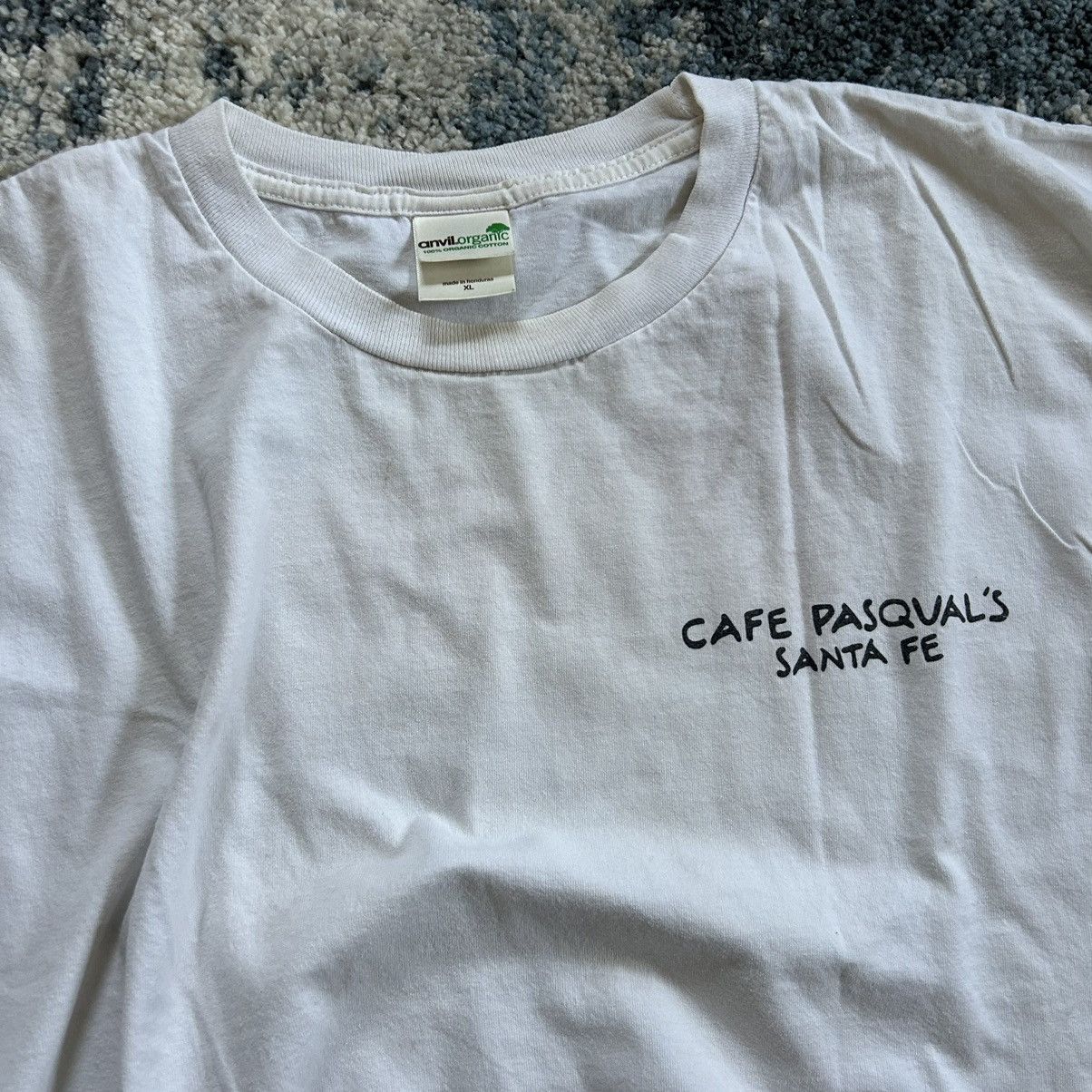 Anvil × Vintage 90s CAFE PASQUAL’S Santa Fe New Mexico HEAVYWEiGHT TEE Size US XL / EU 56 / 4 - 5 Thumbnail