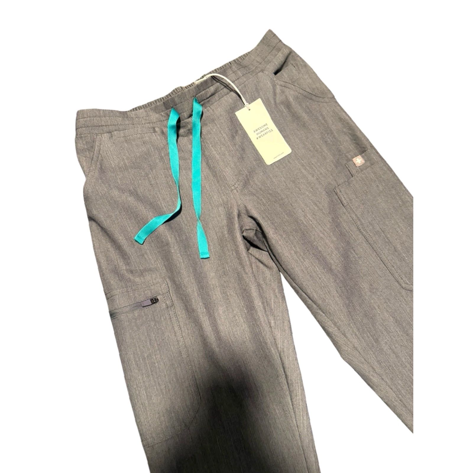 Vintage Figs Womens Gray Regular Scrubs YOLA Skinny Pants NWT Size Small Size 28" / US 6 / IT 42 - 2 Thumbnail