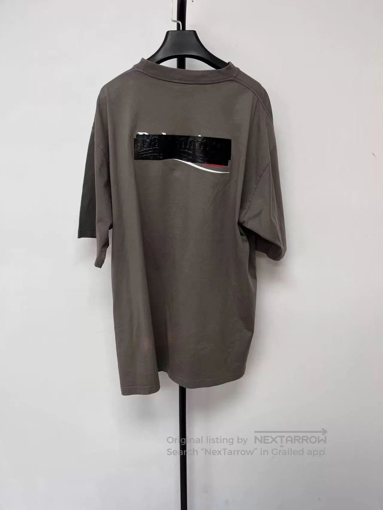 Balenciaga Balenciaga Logo Oversized Men's Gray T-Shirt. Size US XL / EU 56 / 4 - 2 Thumbnail