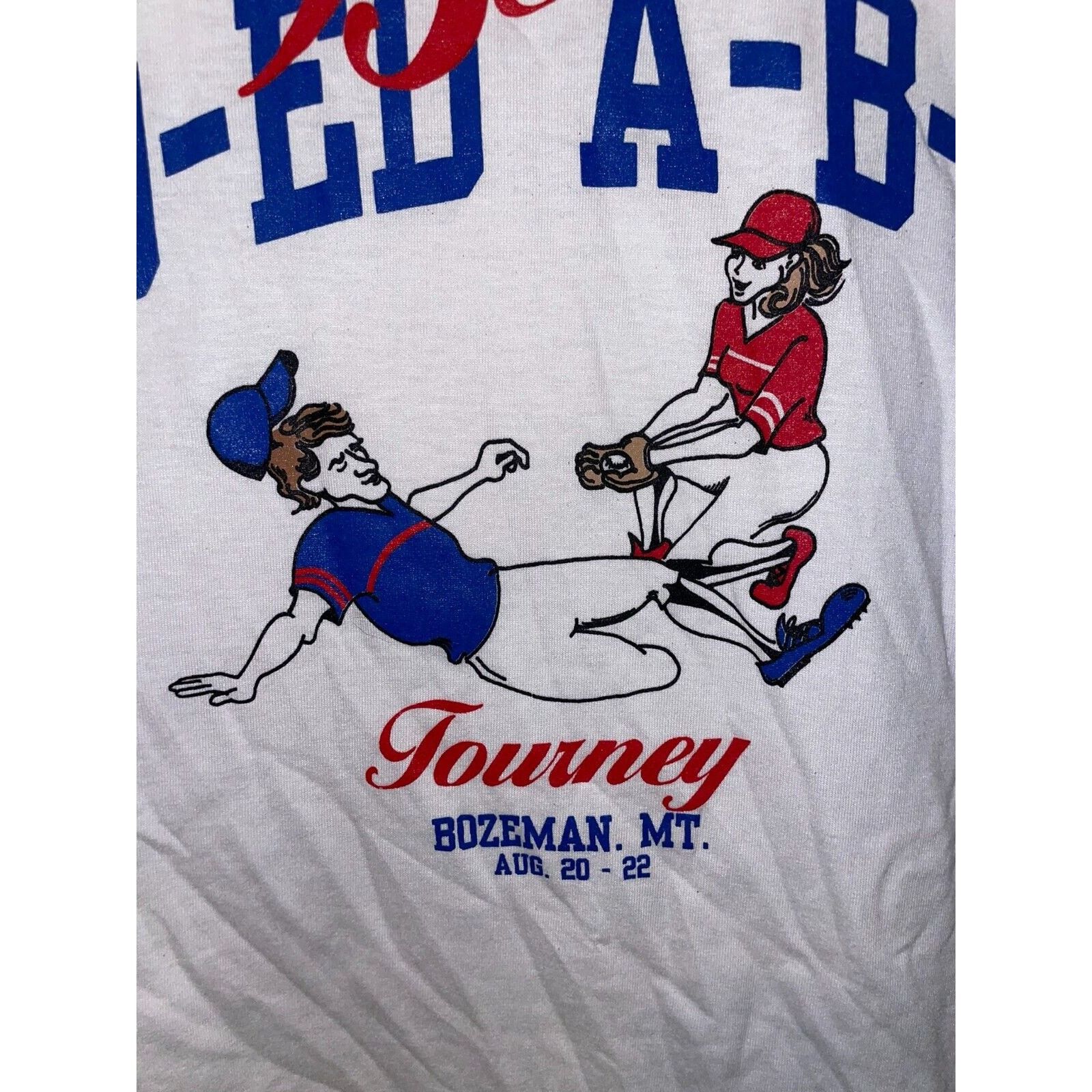 Jerzees Vintage CoEd Shirt Graphic ABC Tourney Graphic Tee VTG 90s L Size US L / EU 52-54 / 3 - 8 Thumbnail