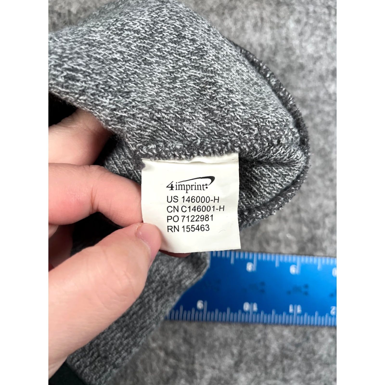 Vintage Crossland Beanie Hat Adult One Size Gray 100% Acrylic Knit Embroidered Beanie Seasonal Outdoor Ski Logo Mens Women Size ONE SIZE - 7 Thumbnail