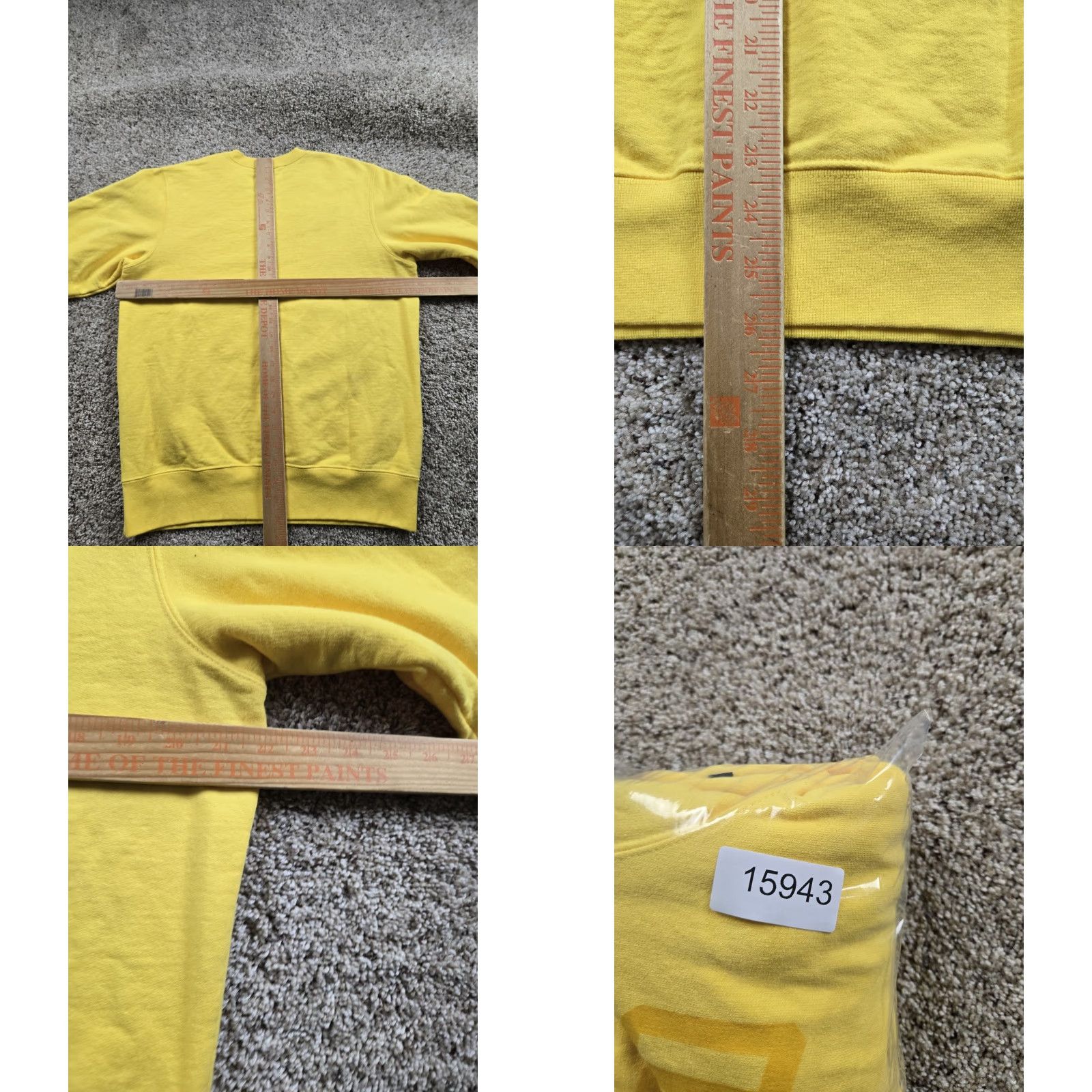Undefeated VINTAGE Undefeated Sweatshirt Mens Small Yellow Crewneck Pullover Cotton Canada Made Size US S / EU 44-46 / 1 - 10 Thumbnail