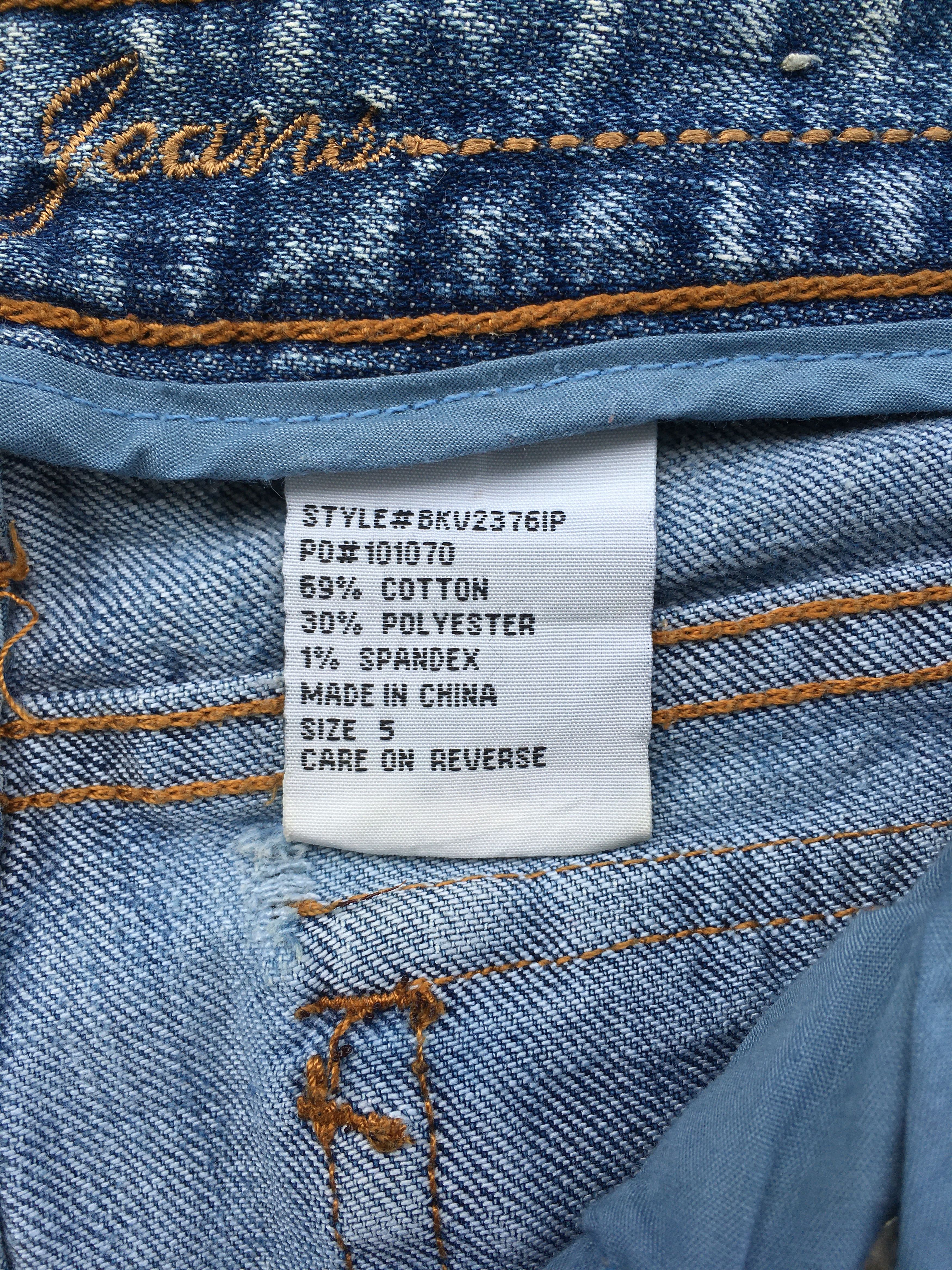 Designer × Jean Y2K Bootcut Stretch Jeans D-998 Size 26" / US 2 / IT 38 - 11 Thumbnail