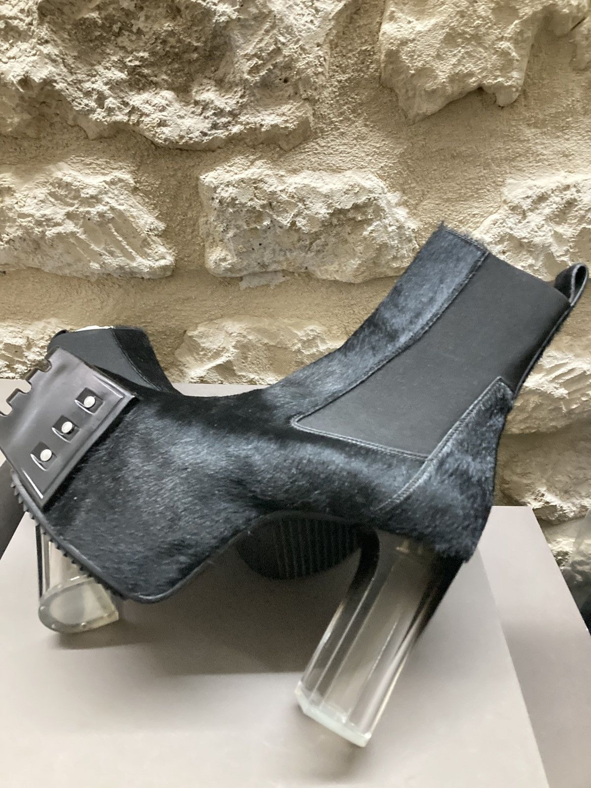 Rick Owens NEVER WORN / Calf Hair Platforms Chelsea Boots Size US 9 / EU 42 - 9 Thumbnail