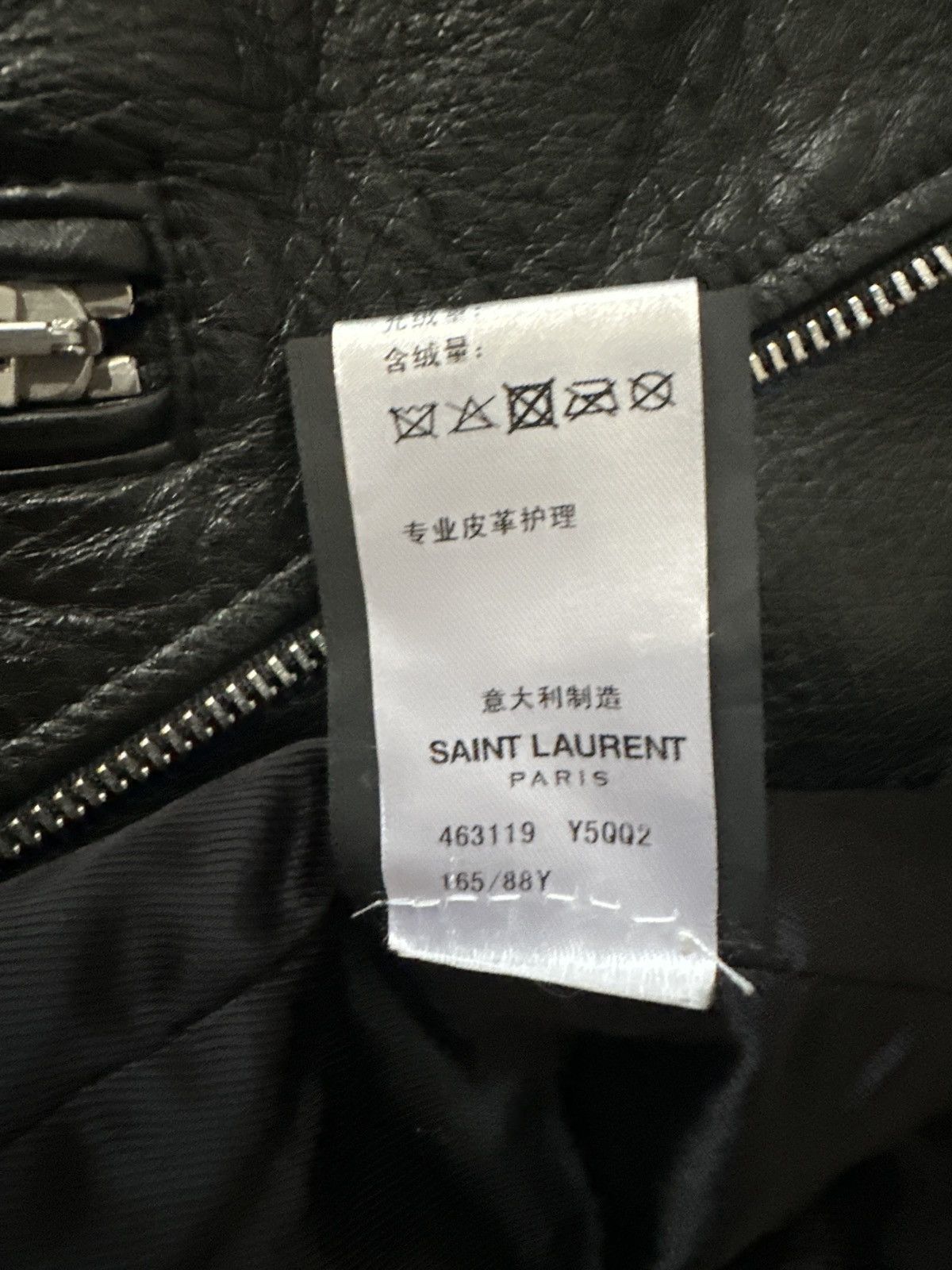 Saint Laurent Paris Sheep leather double riders jacket Size US XS / EU 42 / 0 - 6 Thumbnail