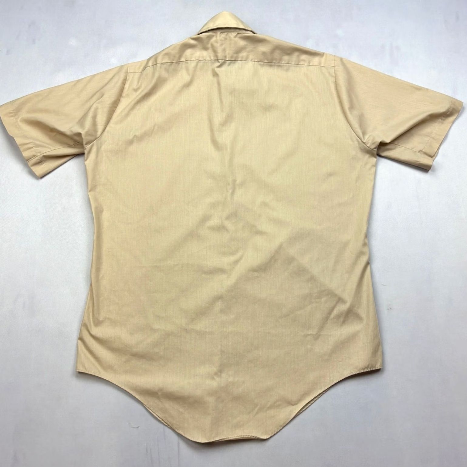 Arrow VINTAGE Arrow Shirt Men's Large Short Sleeve 70s Yellow Size US L / EU 52-54 / 3 - 3 Thumbnail