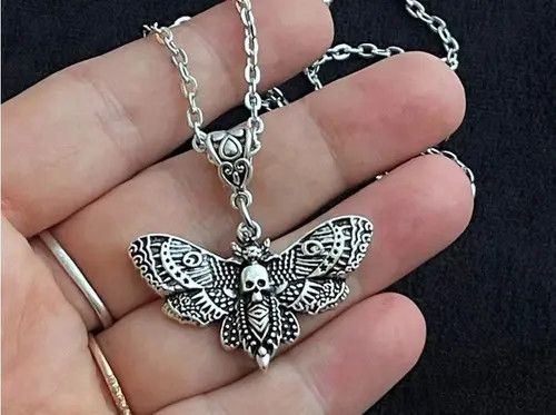 Jewelry Mayumi x Asaka Skull Gothic Butterfly Pendant Necklace Size ONE SIZE - 1 Thumbnail