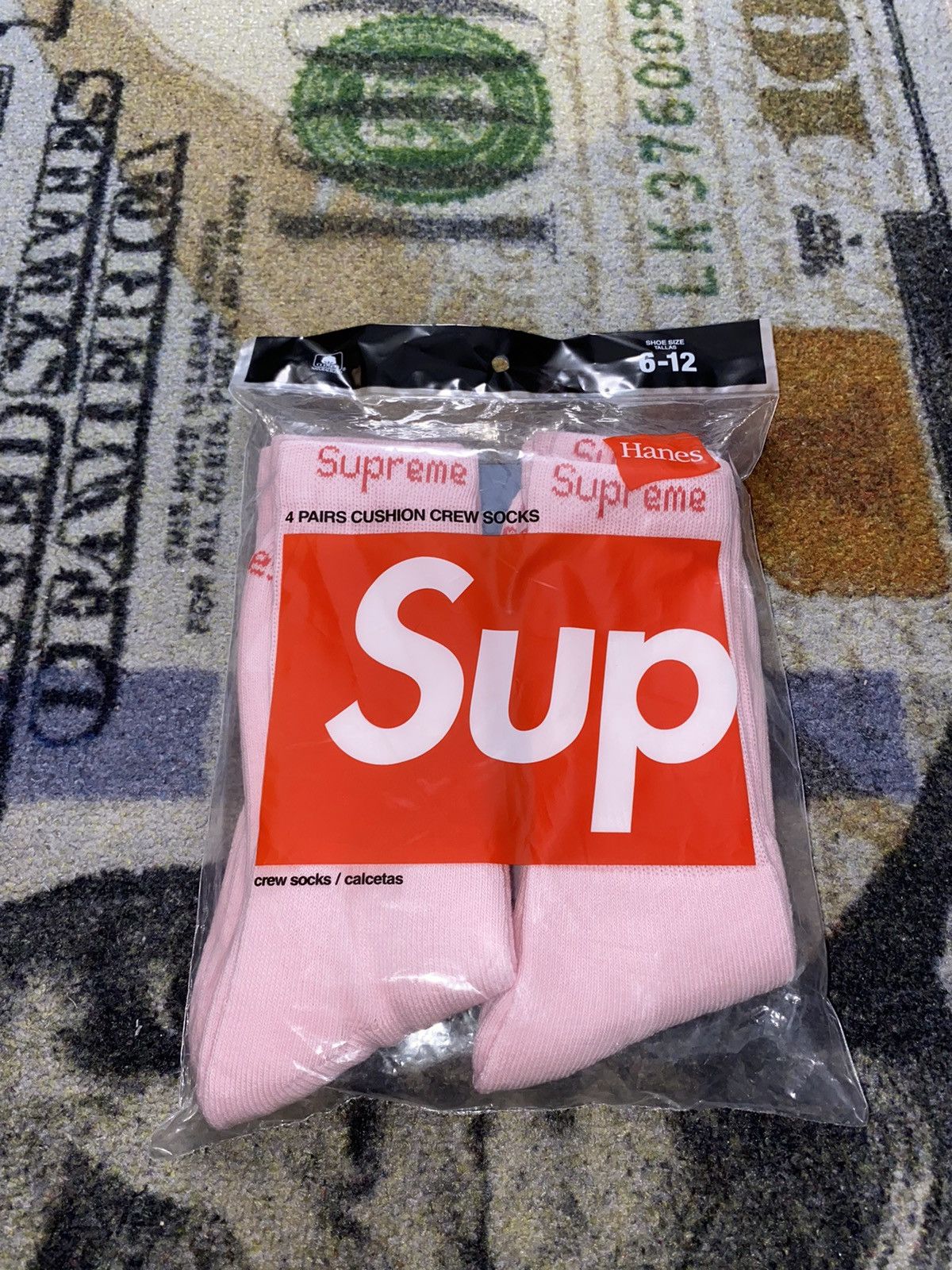 Supreme Jordan Crew Socks White (2 Pack) | Grailed