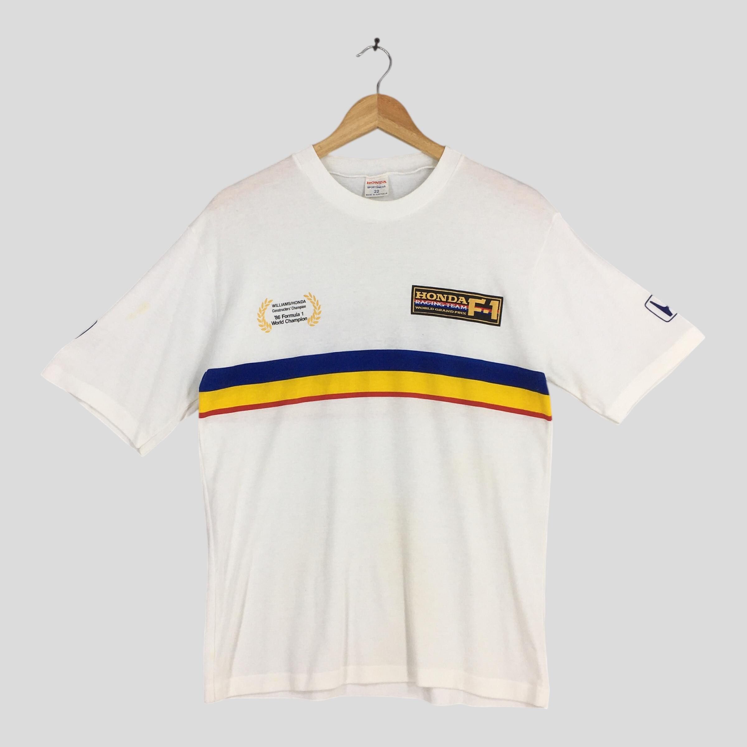 Honda Vintage 90s Honda Racing Formula 1 Tshirt Medium Size US M / EU 48-50 / 2 - 1 Thumbnail