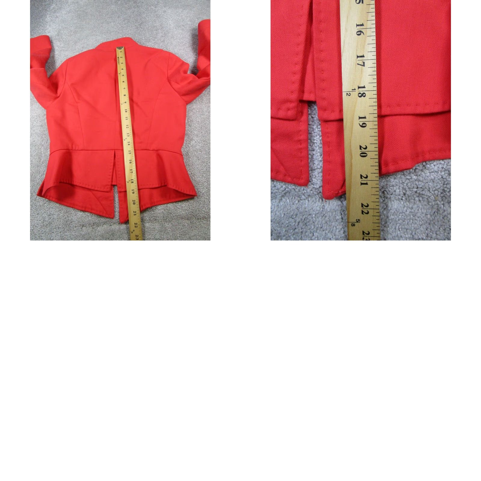 Zara VINTAGE Zara Jacket Women Medium Red Cotton Solid Basic Jacket 2000s Womens Size M / US 6-8 / IT 42-44 - 8 Thumbnail