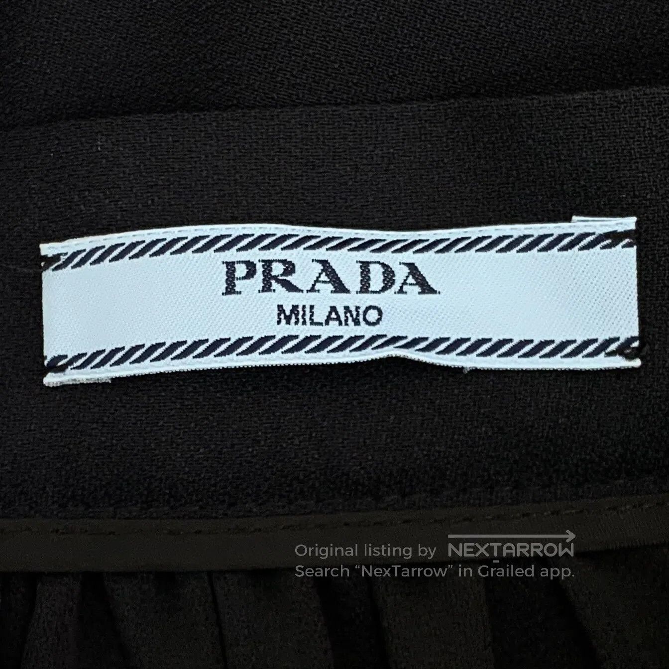 Prada Prada size S Black casual half long skirt| Size 37" - 5 Thumbnail