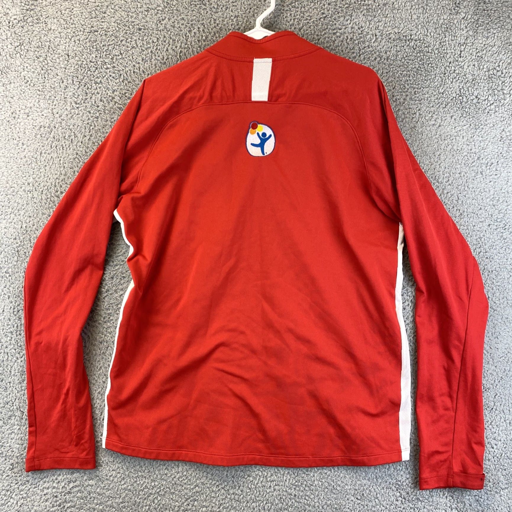 Nike Nike Dri-Fit 1/4 Zip Long Sleeve Pullover Red Men's Size Large / 57-9 RC Size US L / EU 52-54 / 3 - 6 Thumbnail
