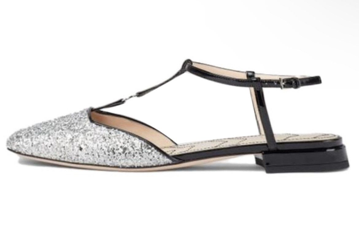 Gucci Women's Double G ballet flat size 39.5 Size US 9.5 / IT 39.5 - 3 Thumbnail