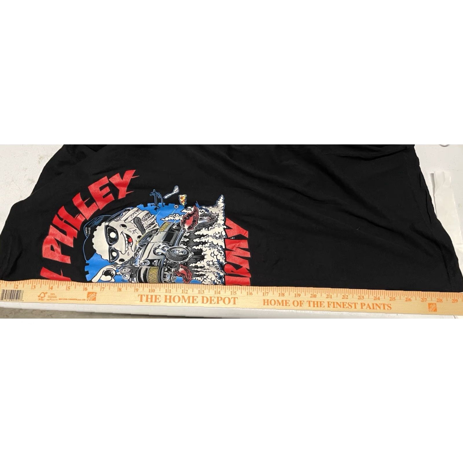 Vintage FSM Army Shirt Mens T-Shirt Black Size M Made In Usa 100% Cotton Y2k Alt Size US M / EU 48-50 / 2 - 7 Thumbnail