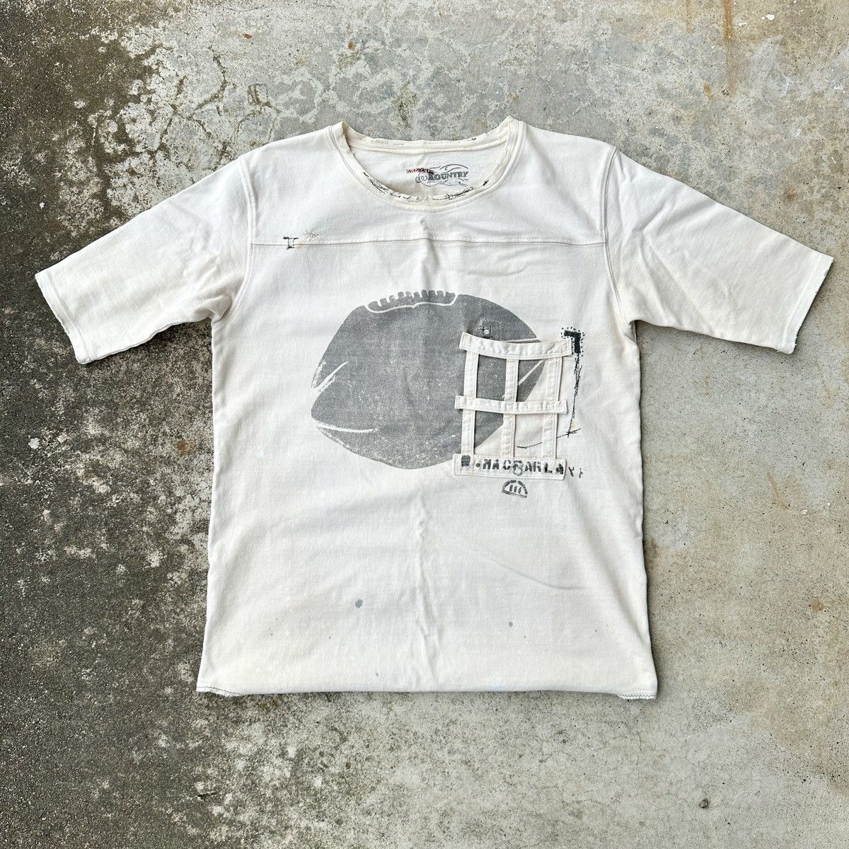 Kapital College Numbered Football Prisoner repairs distressed tee Size US L / EU 52-54 / 3 - 3 Thumbnail