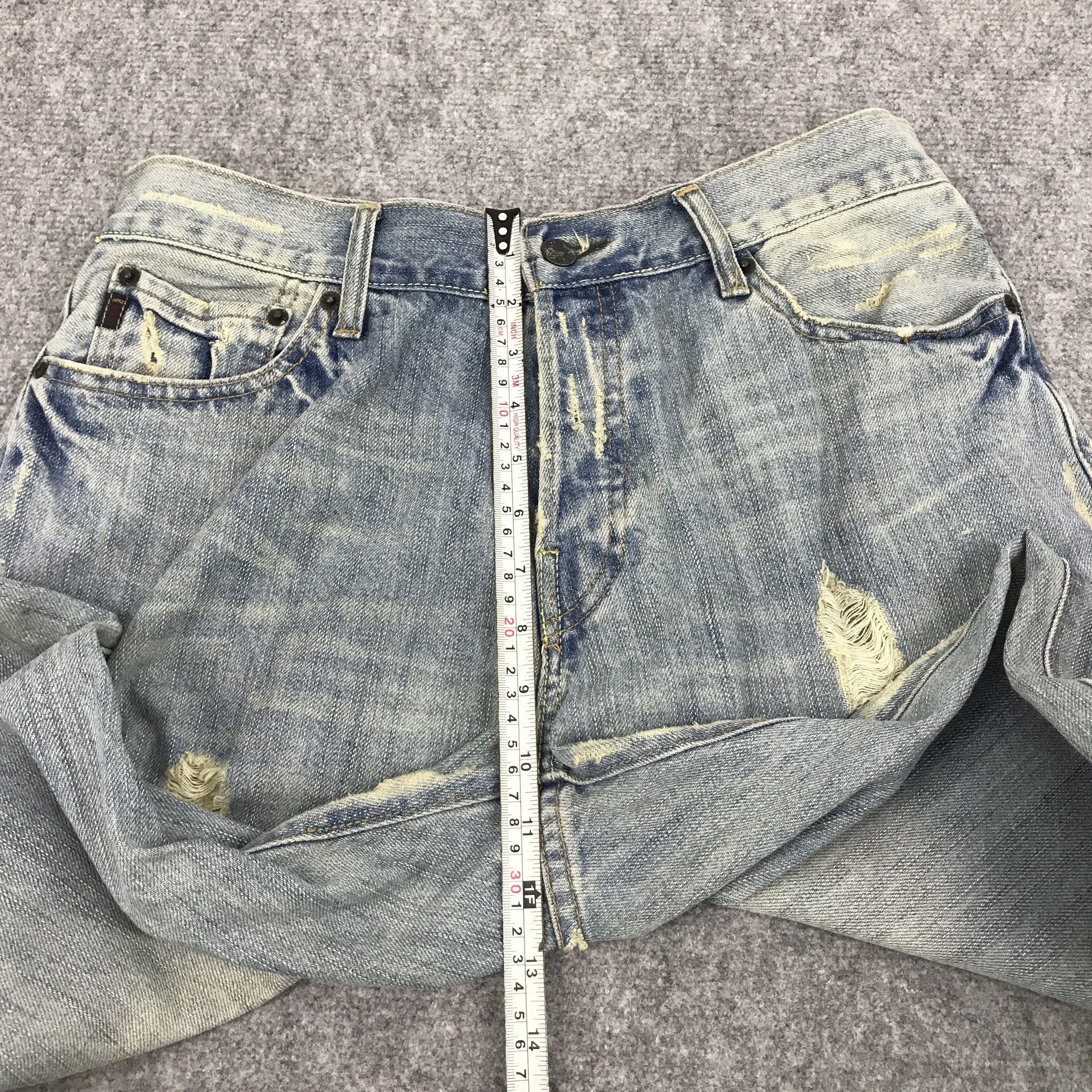Abercrombie & Fitch × Japanese Brand Baggy Denim abercrrombie and fitch distressed pants Size US 32 / EU 48 - 6 Thumbnail
