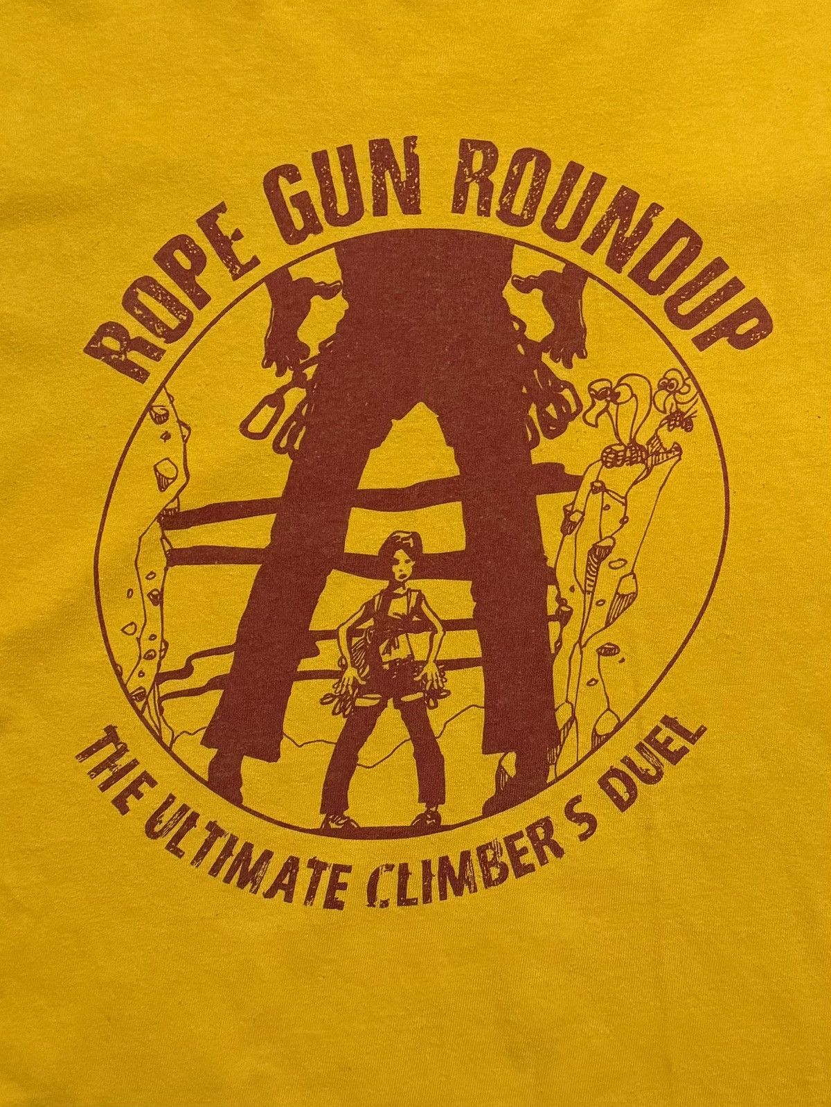 Vintage Rock Climbing Gunslinger Dual Tee Size US M / EU 48-50 / 2 - 3 Thumbnail