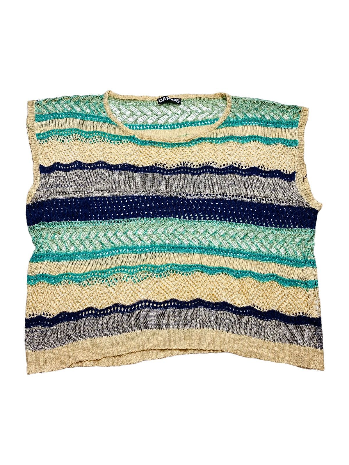 Japanese Brand 2000s Canvas - Knitted Top Size US M / EU 48-50 / 2 - 1 Thumbnail