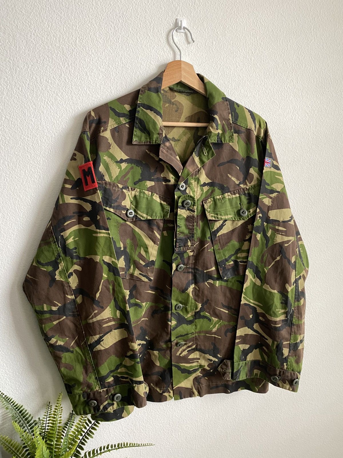 Vintage Vintage 90s United Kingdom Military Shirt Jacket Size US L / EU 52-54 / 3 - 2 Thumbnail