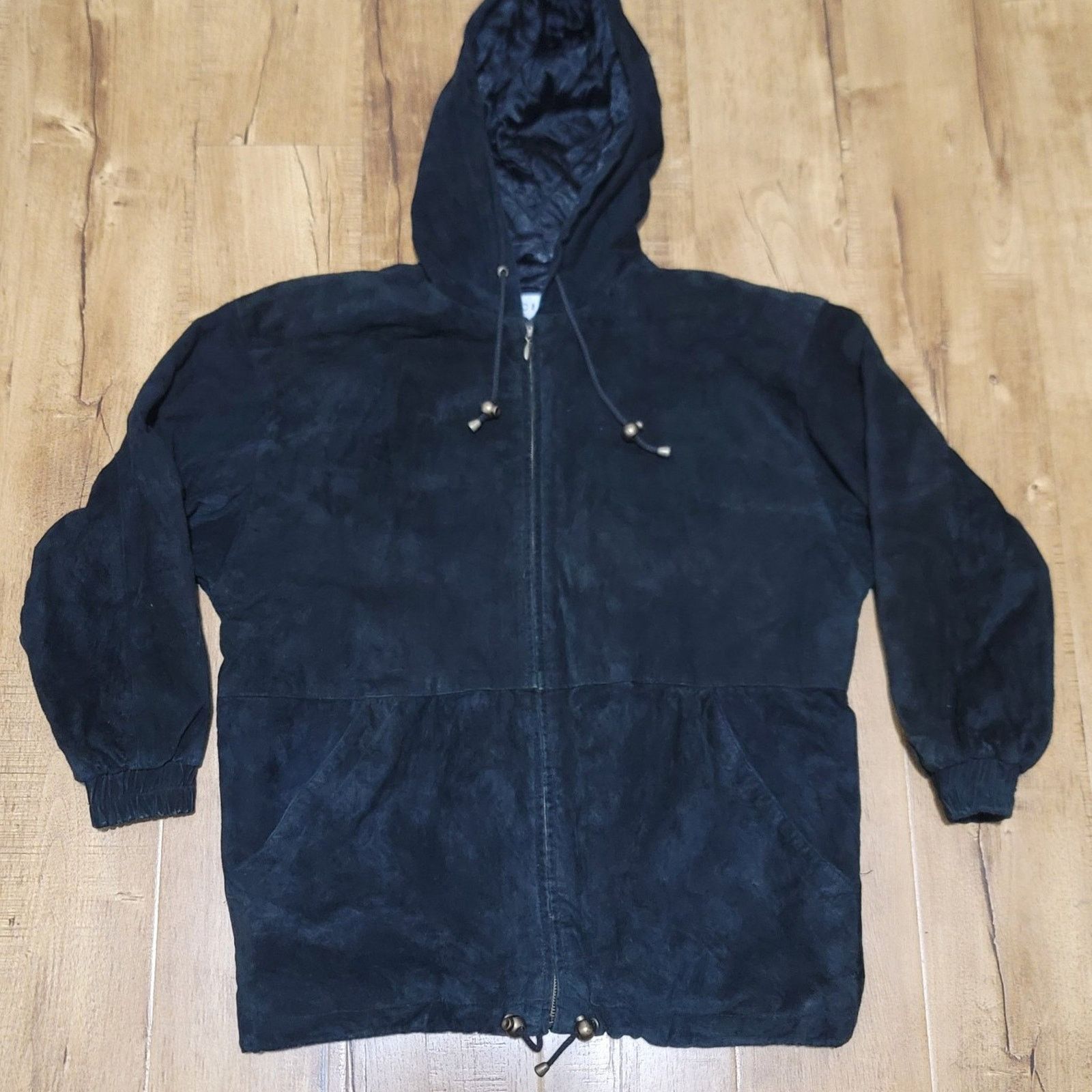 The Unbranded Brand Vtg Michael Joseph Hooded Suede Leather Parka Jacket Size US M / EU 48-50 / 2 - 1 Thumbnail