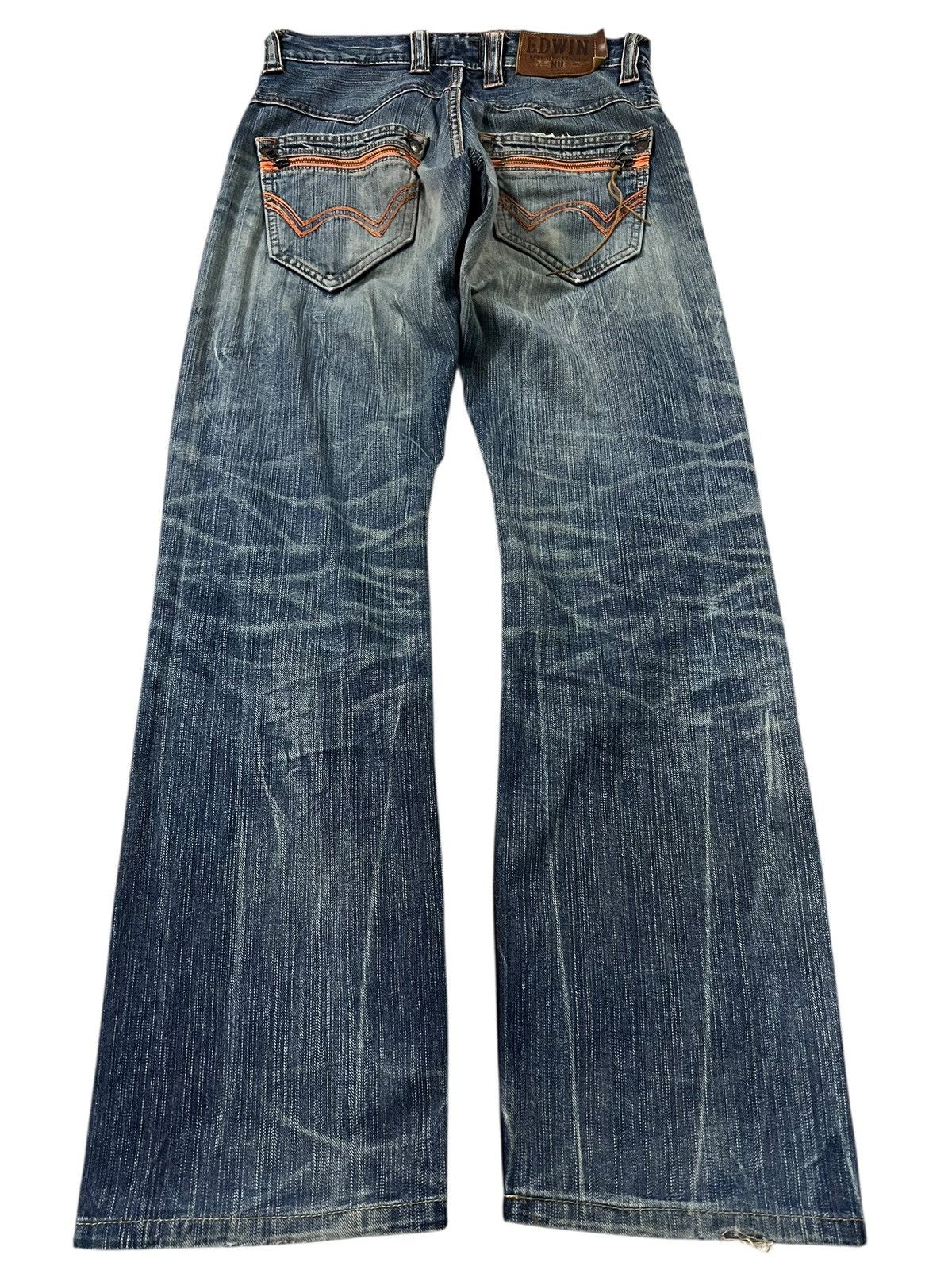 Edwin × If Six Was Nine × Jean 💥FLARE💥EDWIN EXCLUSIVE VINTAGE XV DISTRESSED JEANS Size US 29 - 2 Thumbnail