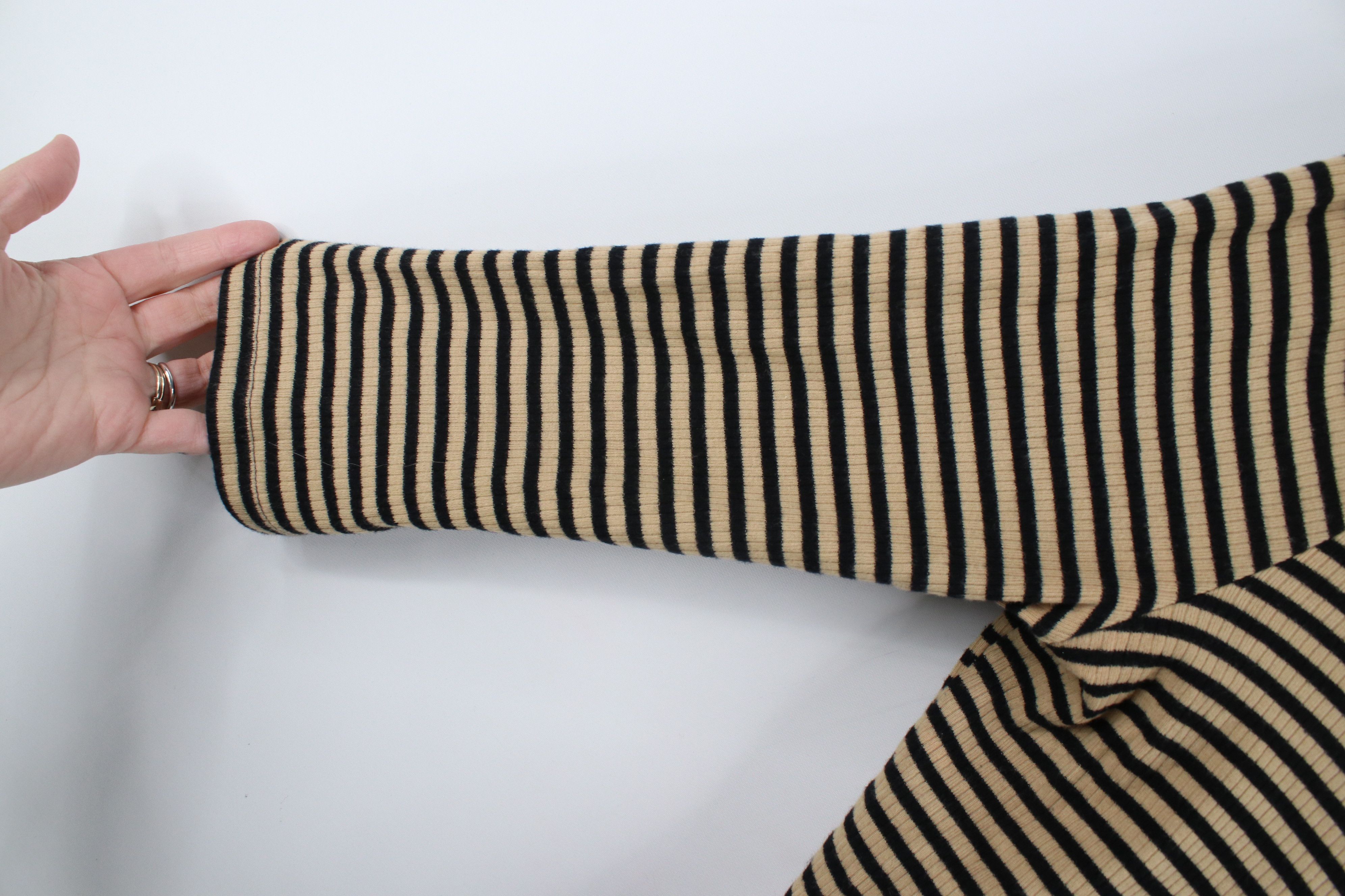 Ralph Lauren × Vintage Vintage 90s Ralph Lauren Striped Ribbed Knit Henley T-Shirt Size L / US 10 / IT 46 - 5 Thumbnail