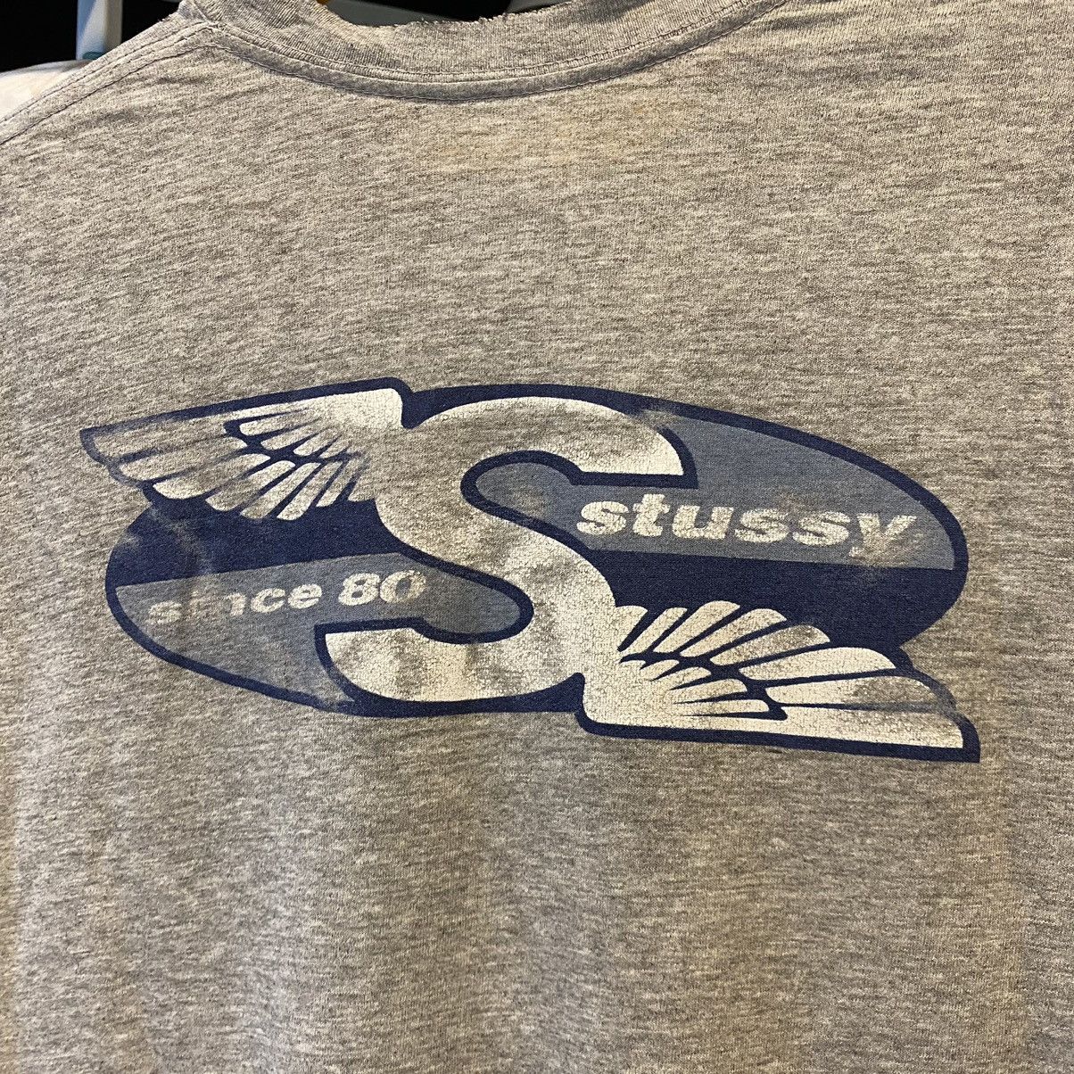 Stussy 💥VERY RARE💥 90’s OG STÜSSY WINGS Distress Tee Size US L / EU 52-54 / 3 - 5 Thumbnail